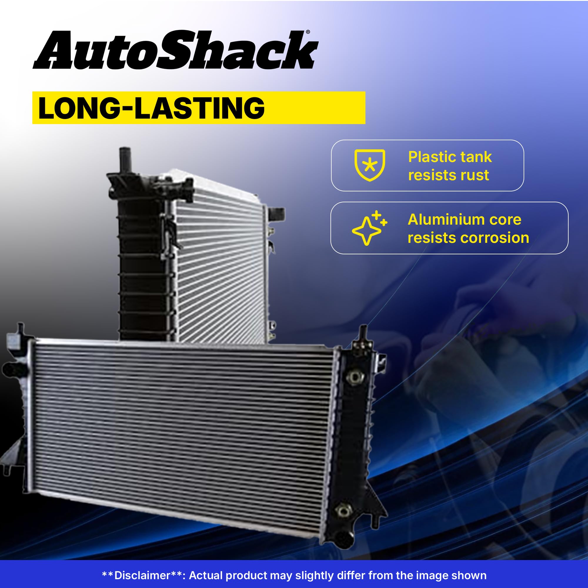 Autoshack Radiator For 2009-2018 Ram 1500 2010-2013 Ram 2500 3.6L 3.7L 4.7L 5.7L V6 V8 4Wd Rwd Rk1733
