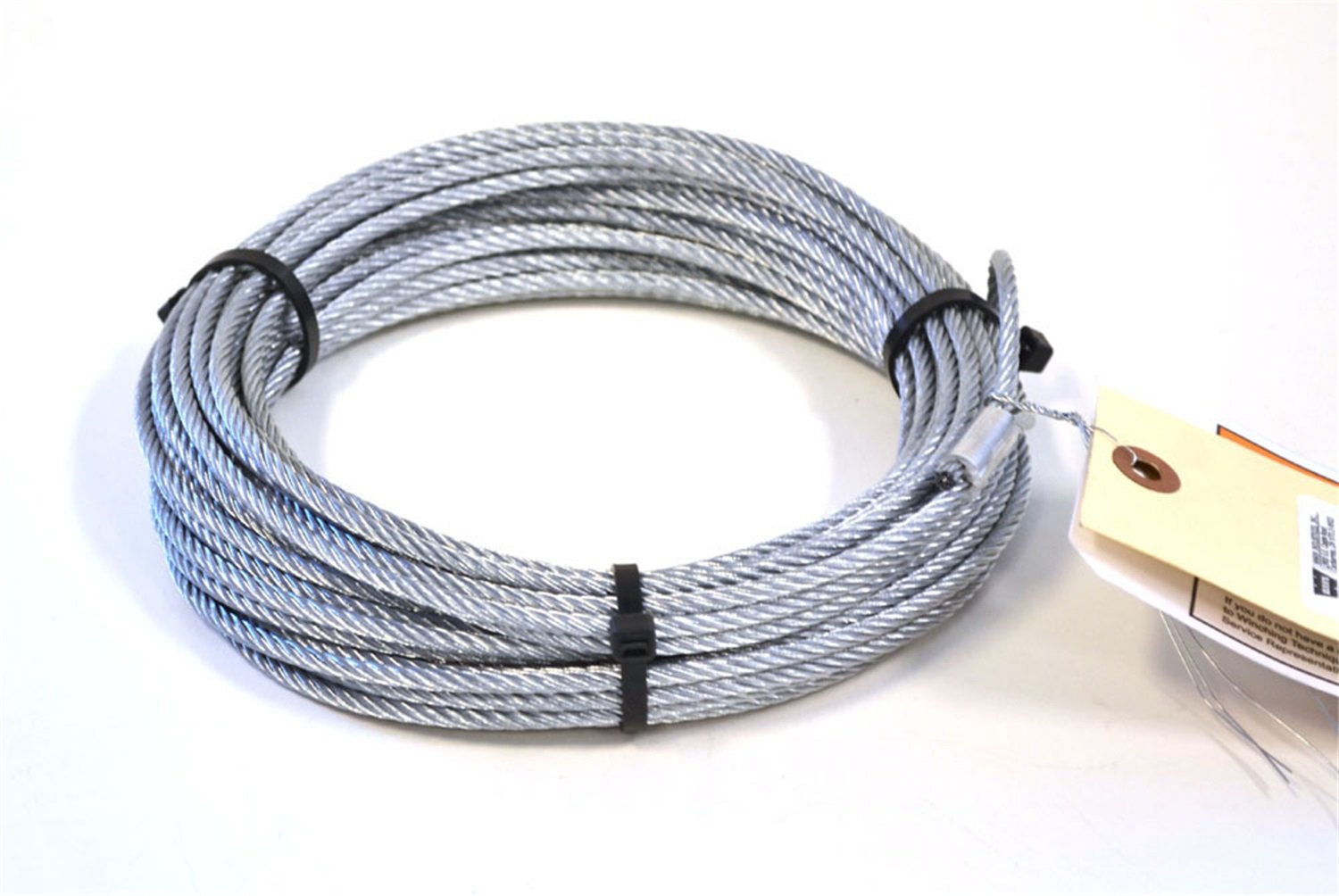 WARN 69336 Winch Accessory: Steel Cable Wire Rope with Loop End and Terminal, 5/32 Diameter x 55 Length , Black