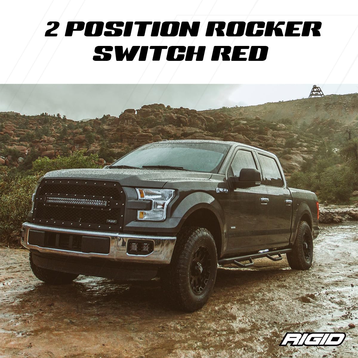 Rigid Industries 40191 Lighted Rocker Switch, Regular