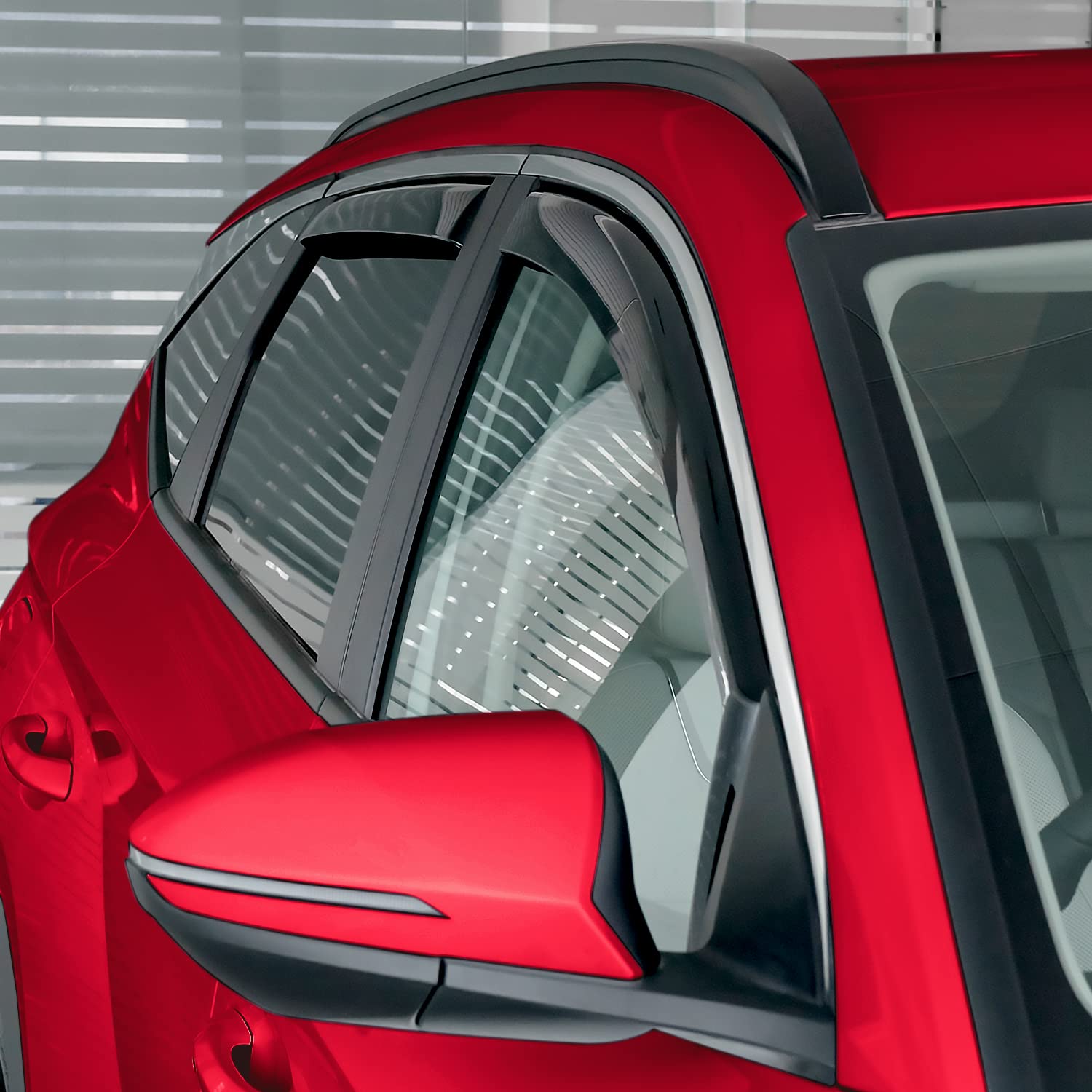 Voron Glass In-Channel Extra Durable Rain Guards For Hyundai Tucson 2022-2025, Window Deflectors, Vent Window Visors, 4 Pieces -