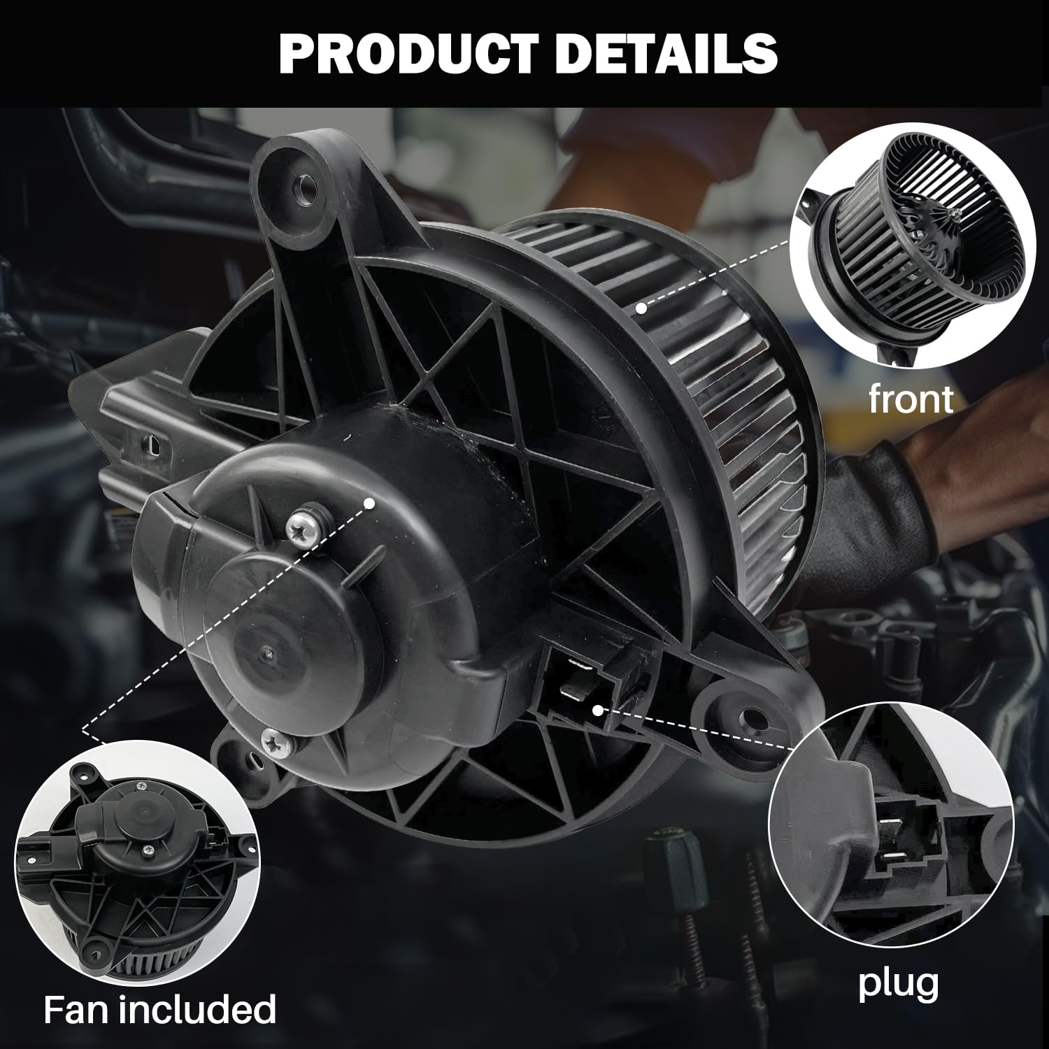 Aspligo 700167 Ac Heater Blower Motor Fan Assembly Fit For Chrysler Aspen 2007 2008 2009