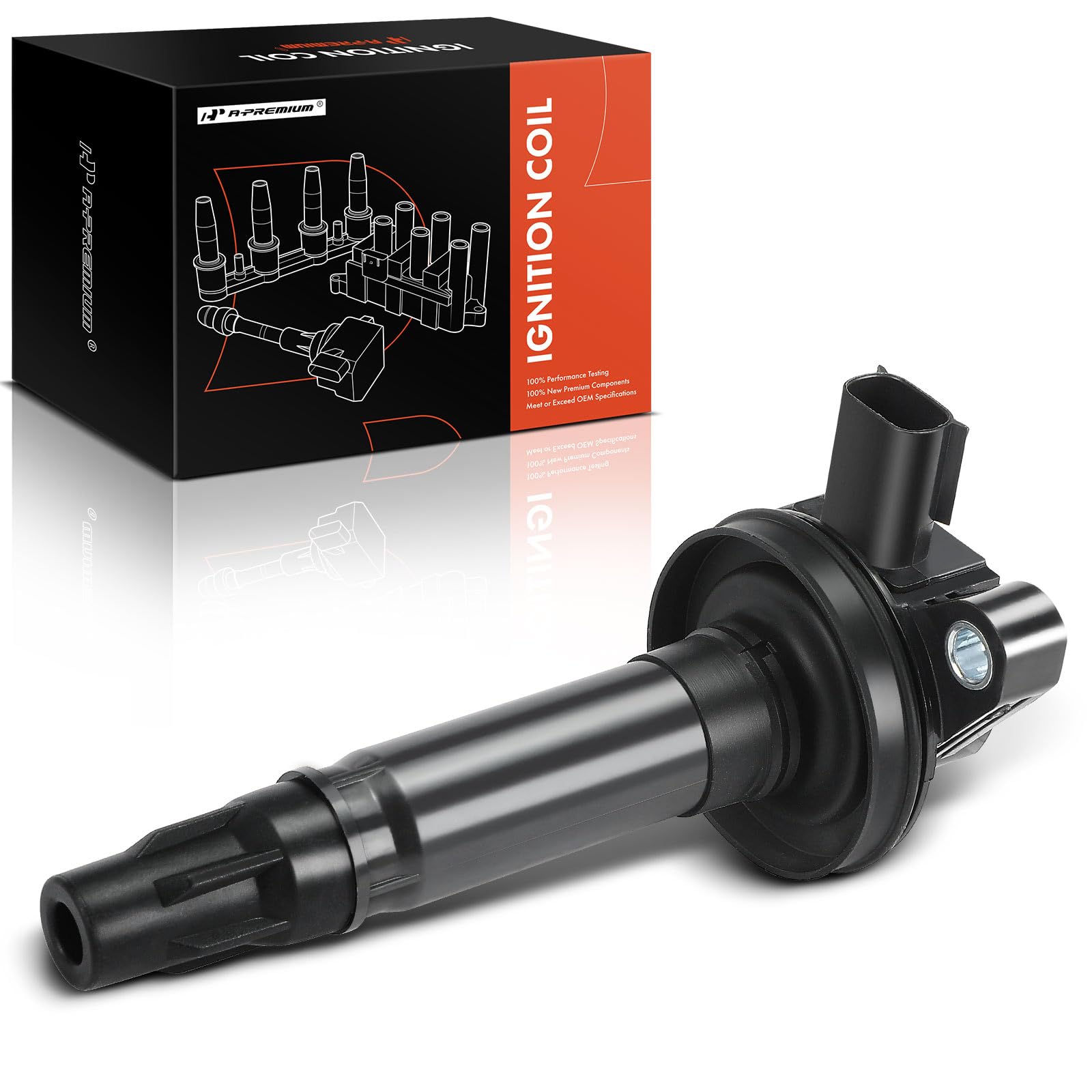 A-Premium Ignition Coil Pack Compatible With Ford Explorer F-150 Edge Fusion Mustang Taurus Lincoln Mks Mkx Mkt Mkz Sable 3.5L 3