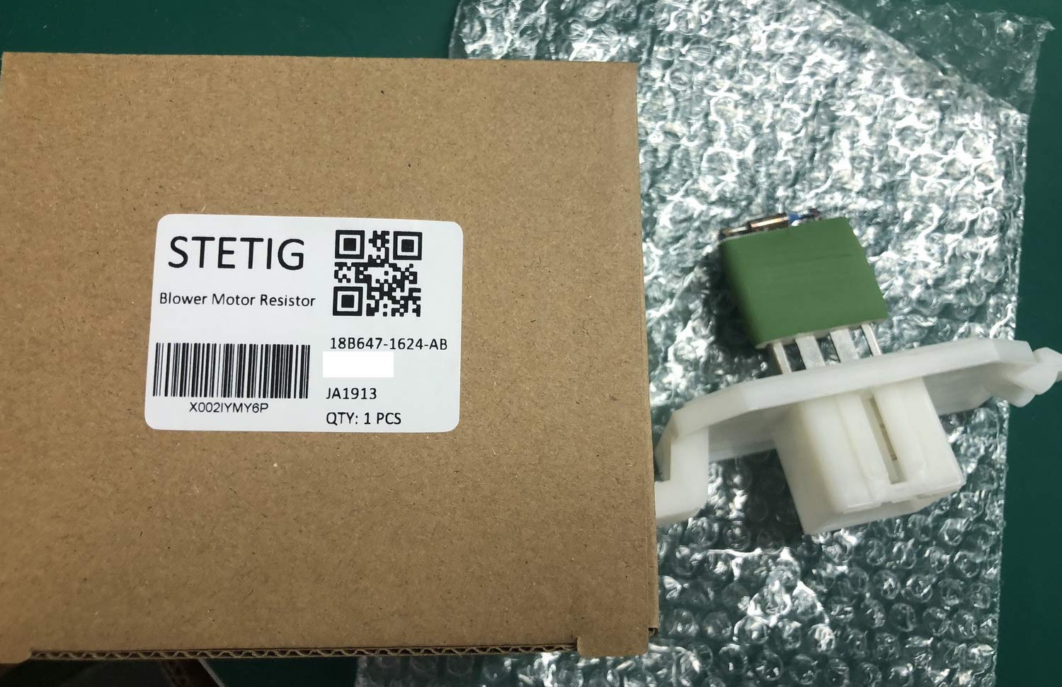 Front Manual Temp Control Blower Motor Resistor Fits 13-15 Escape Fiesta / 14-15 Focus / 15-19 Transit Connect / 15-19 Transit-1