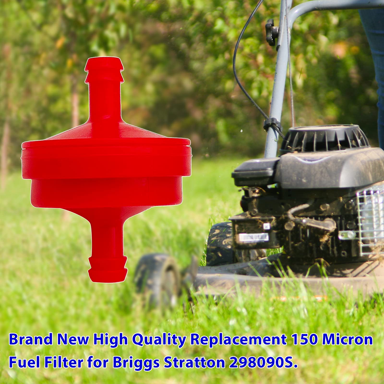 Replacement Fuel Filter for Briggs Stratton 298090S 150 Micron Fuel Filter for Engines without Fuel Pump 2 Pack