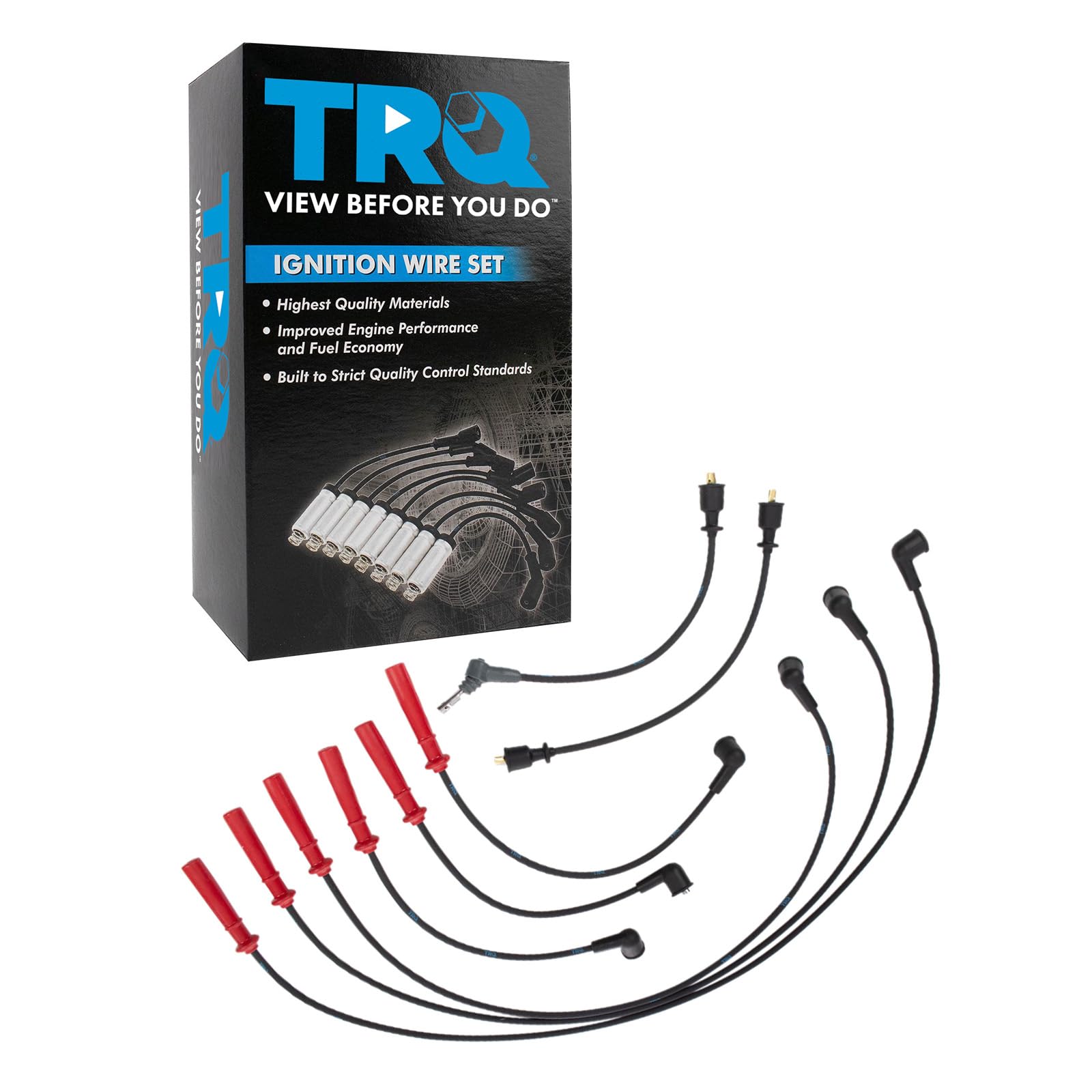 Trq Spark Plug Wire Set Compatible With 1988-1991 Toyota 4Runner Pickup
