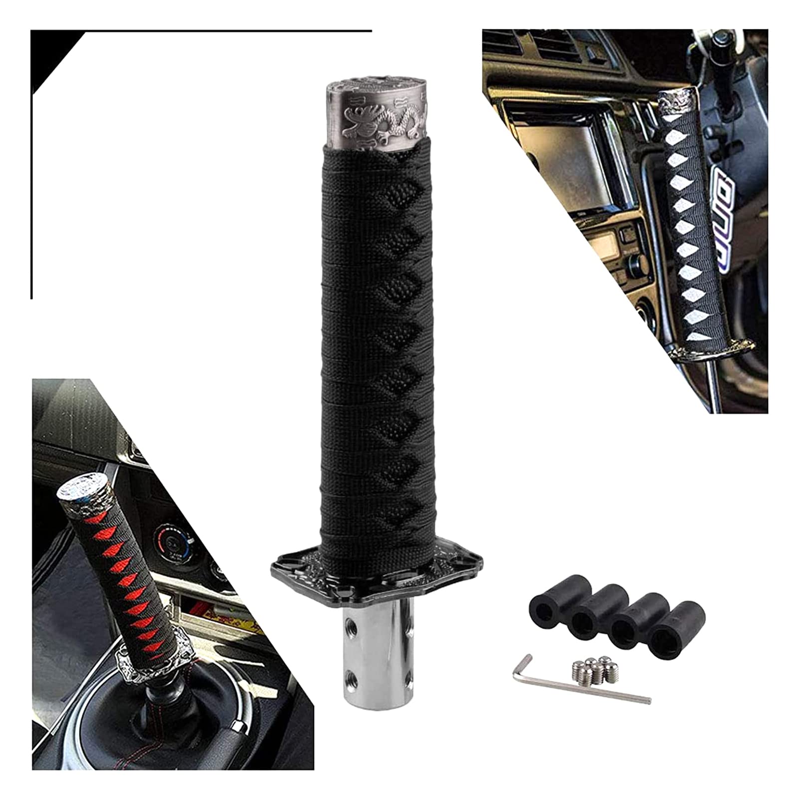 Ryanstar Universal Gear Shift Knob Sword Shift Knobs Katana Samural Shift Gear Lever Compatible With Manual Cars Most Automatic