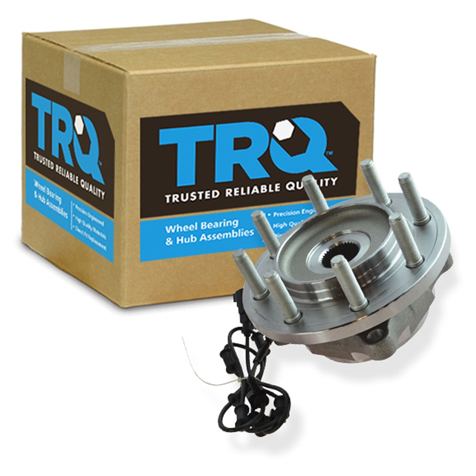 Trq Front Passenger Side Wheel Bearing & Hub Assembly With Abs Sensor Compatible With 2012-2013 Ram 2500 2012-2014 3500