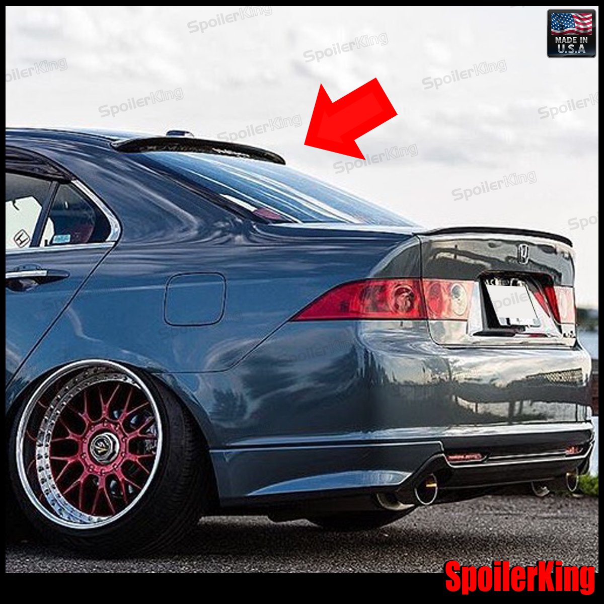 Spoiler King Roof Spoiler (284R) Compatible With Acura Tsx Cl9 2004-2008