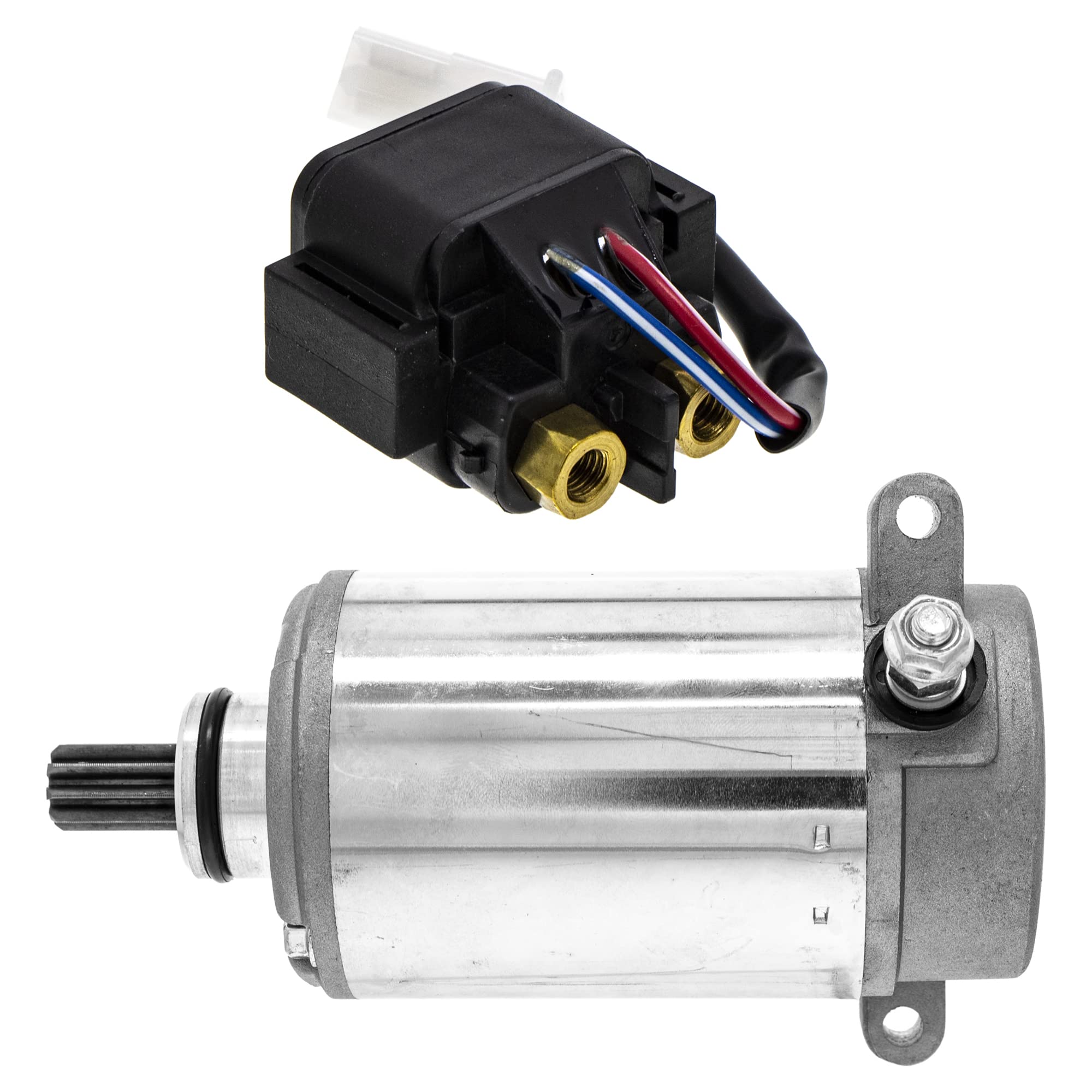 Niche Starter Motor Solenoid Kit For Yamaha Big Bear Wolverine 350 4Kb-81800-00-00 4Kb-81890-00-00 4Kb-81940-01-00 Atv