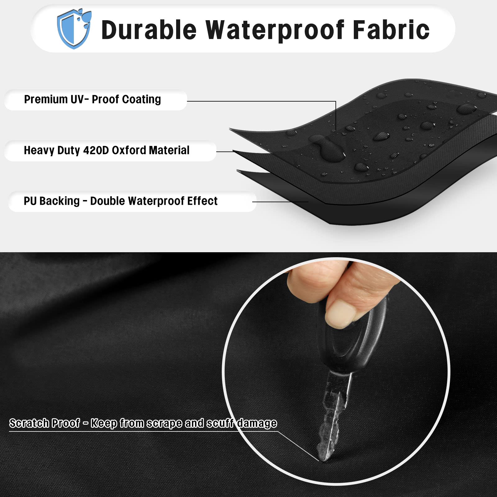 Outdoorlines Outdoor Waterproof Tire Covers Set Of 4 - Uv-Proof Trailer Wheel Cover Windproof Tire Protector For Rv Jeep Trailer