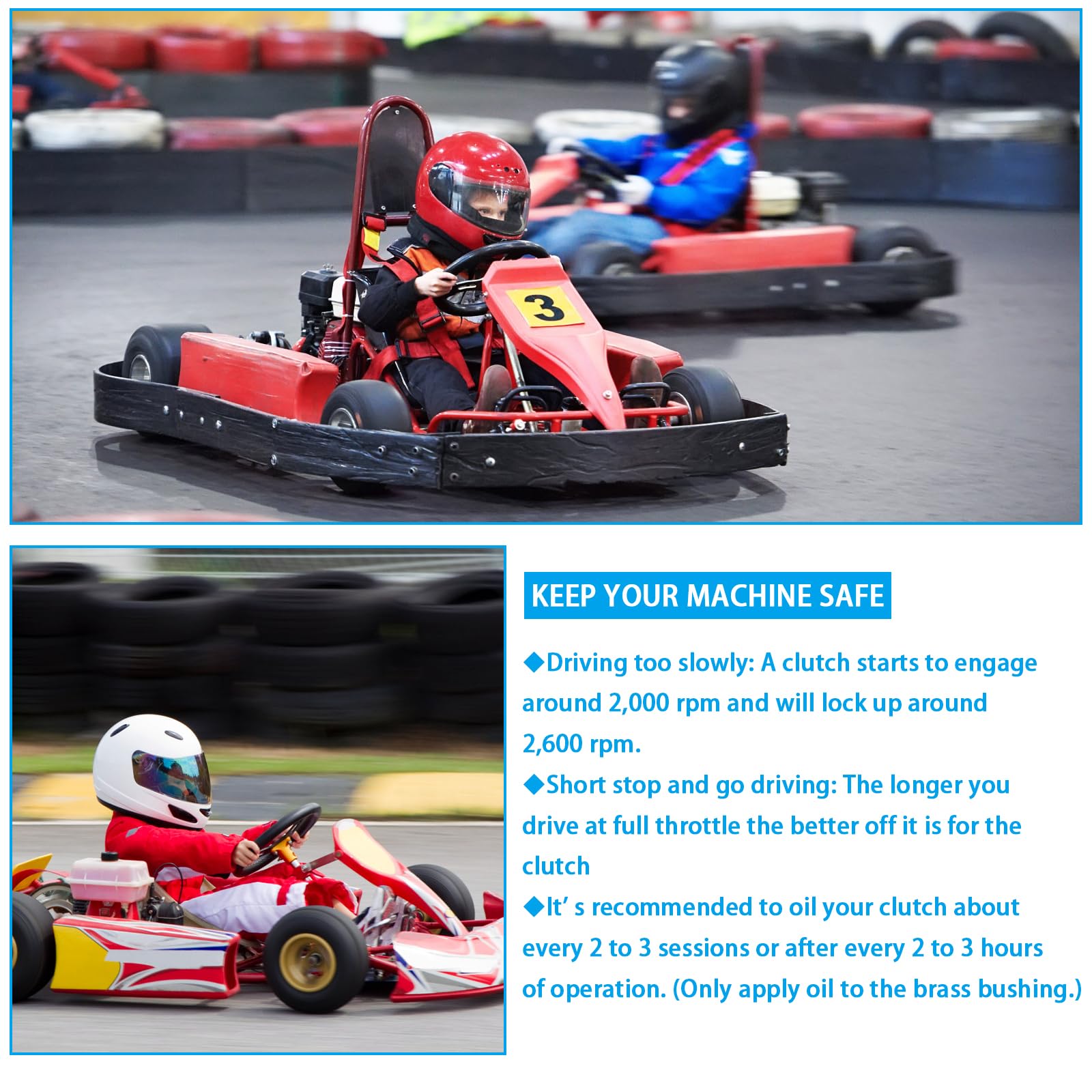 Youxmoto 3/4 Inch Bore 12T Go Kart Clutch For #35 Chain, Up To 6.5Hp 12 Tooth Predator 212 Centrifugal Clutch For Go Kart Mini B