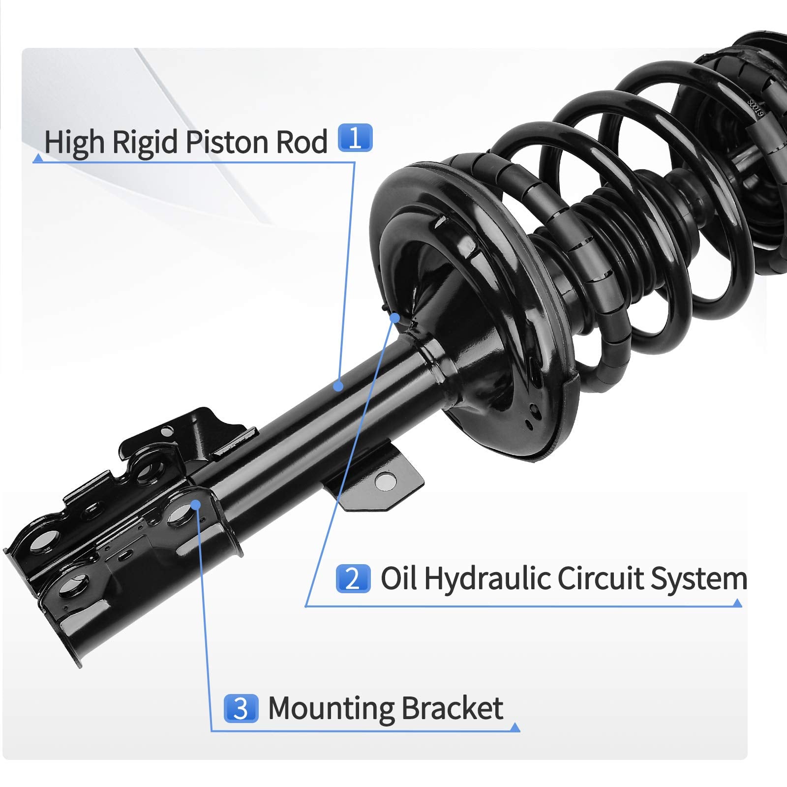 Yitamotor Front Complete Struts Shocks Suspension Compatible With 2007-2011 Camry, 2006-2012 Avalon, 2007-2009 Lexus Es350, 2006