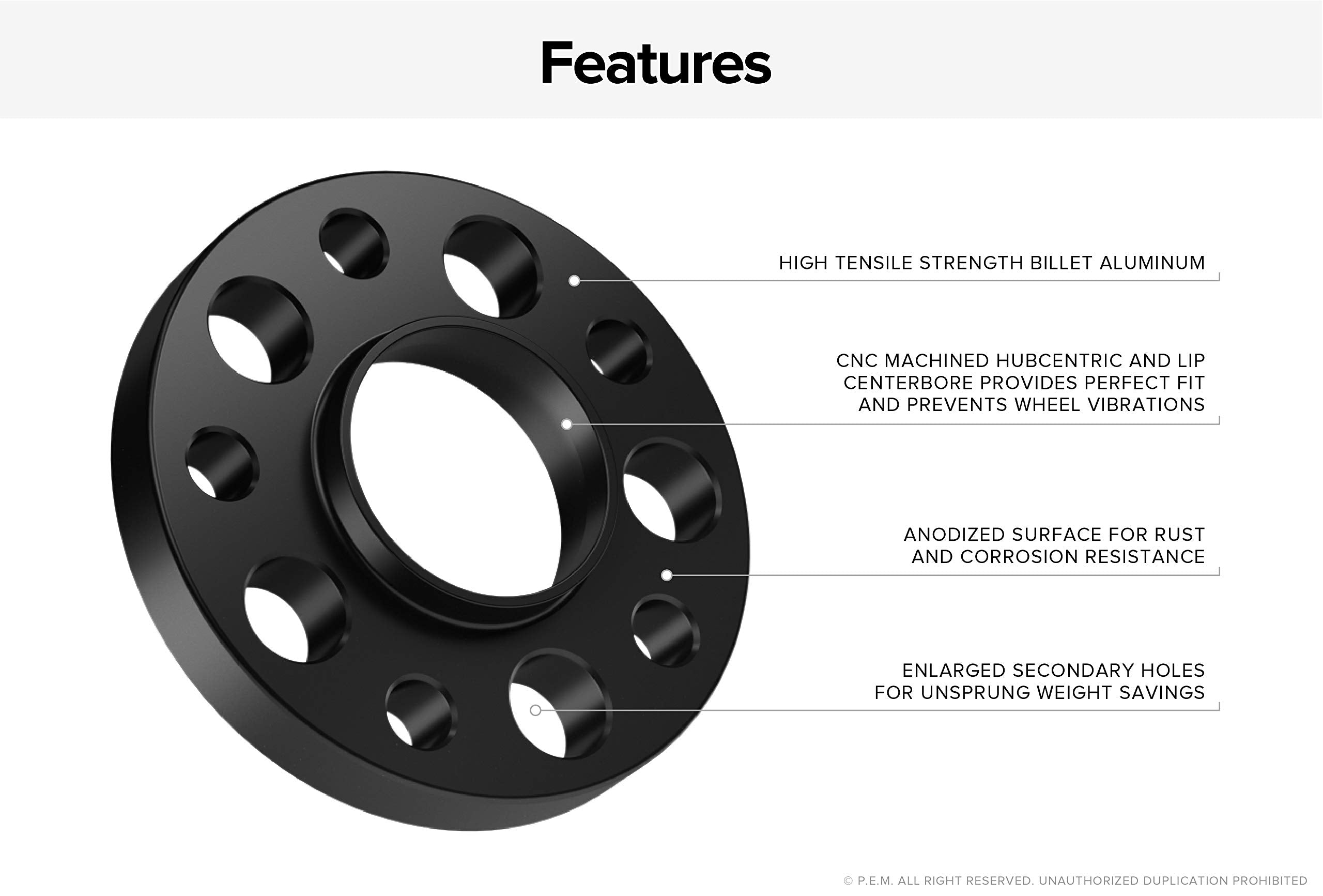 2pcs 15mm 5x120 Hubcentric Wheel Spacers (72.6, 72.56 Bore) Black Compatible with BMW 128i 135i 318i 320i 325i 328i 335i M3 428i