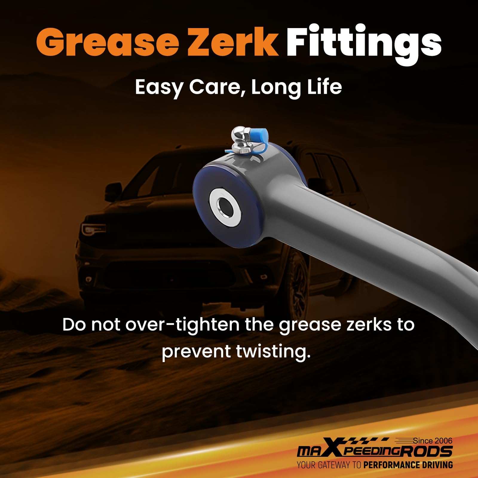 maXpeedingrods 1.5-4.5'' Lift Front Track Bar for Jeep Cherokee XJ 1984-2001, Wrangler TJ 1997-2006, Adjustable Panhard Rod