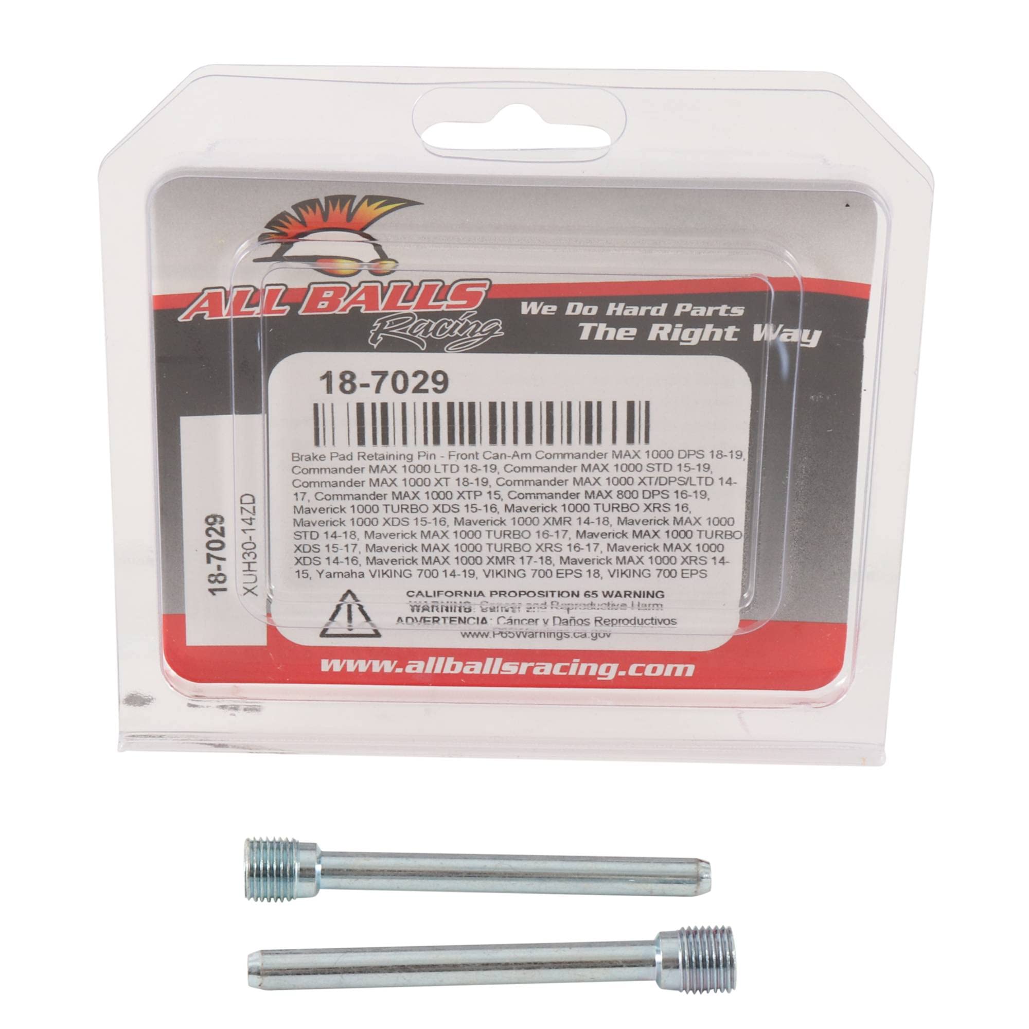 All Balls Caliper Bolt Kit Front 18-7029 For Can-Am Commander Max 1000 Dps 18, Maverick 1000 Xmr 14-18, Maverick 1000 Xrs Dps 14-15, Maverick Max 1000 14-15, Maverick Max 1000 Dps 17
