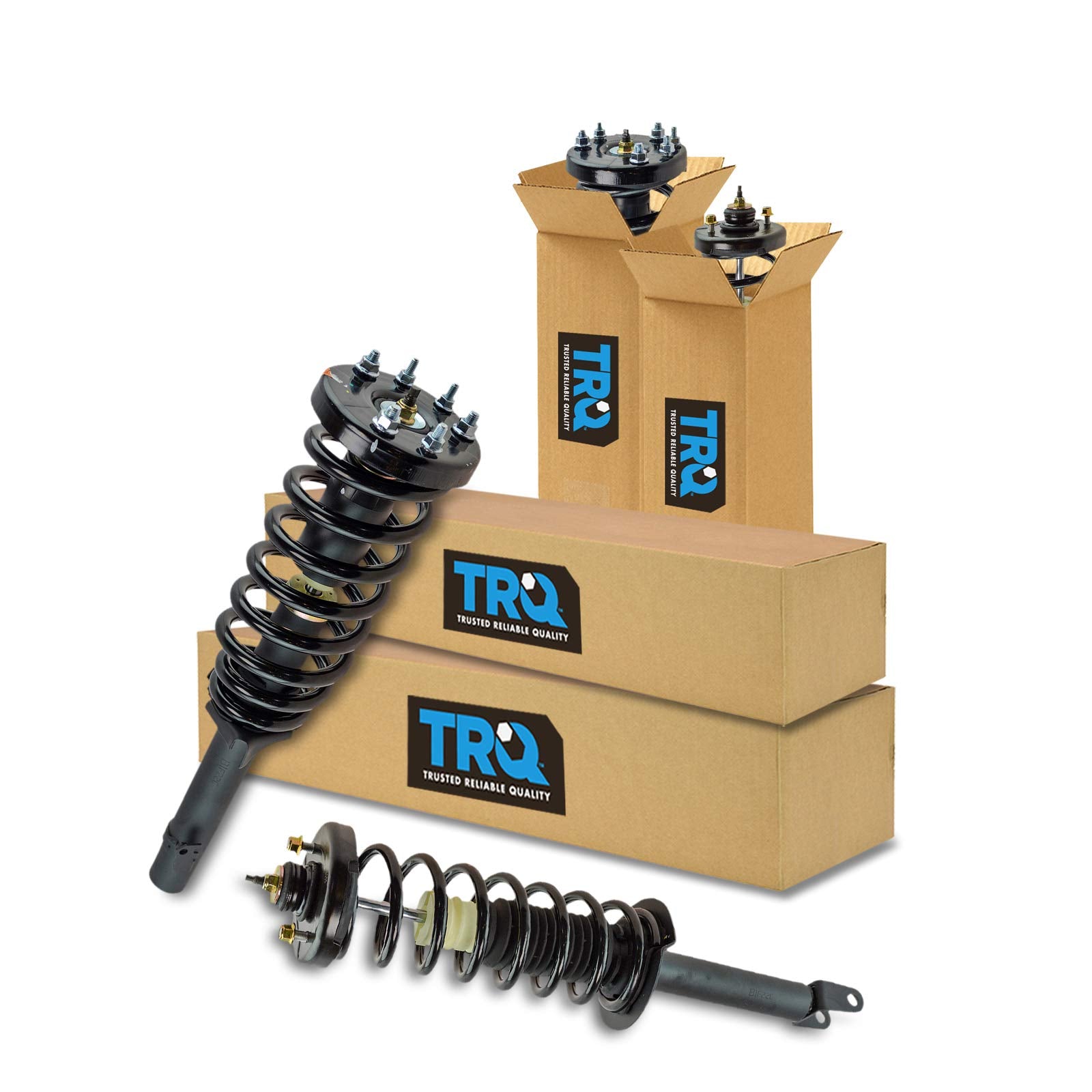 Trq Front And Rear Strut & Coil Spring Assembly Set Driver & Passenger Sides Compatible With 08-12 Honda Accord