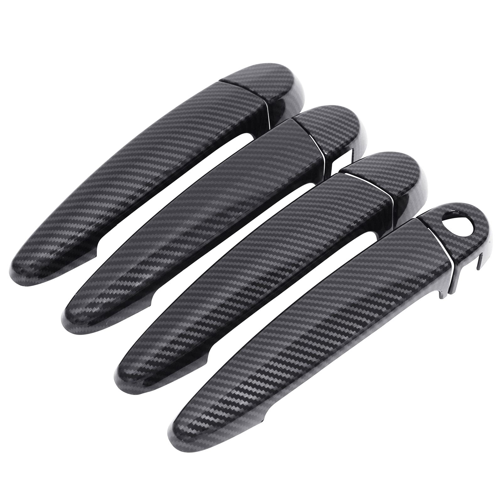 Newyall Carbon Fiber Abs Exterior Door Handle Cover Set For Bmw 118I 120I 320I 323I X1 X3 X5 X6 328I 335I 435I 440I Front Rear L
