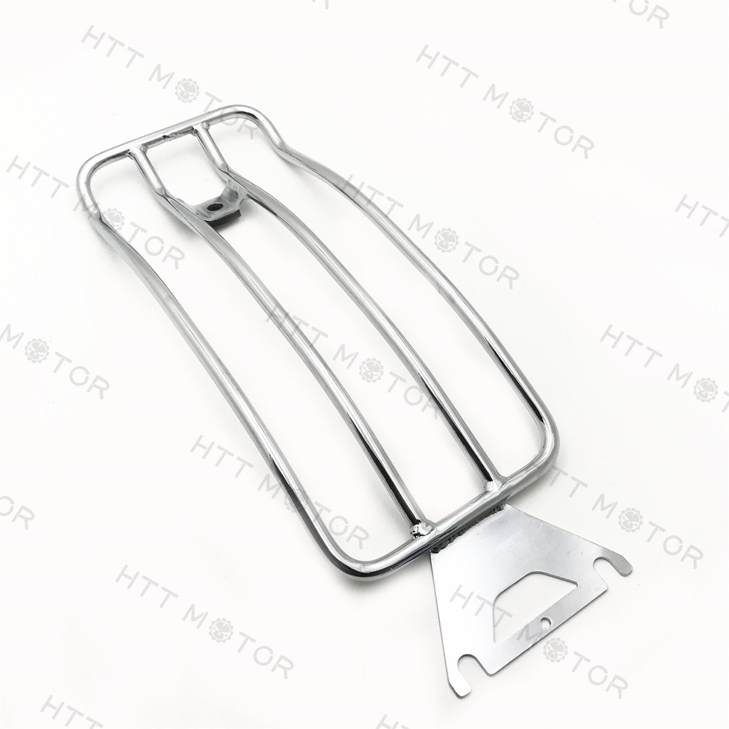 Smt-Chrome Steel Rear Shelf Fender Rack Plated Luggage Shelf 14''X6'' Compatible With Harley Davidson Flht Electra Glide Flhx St