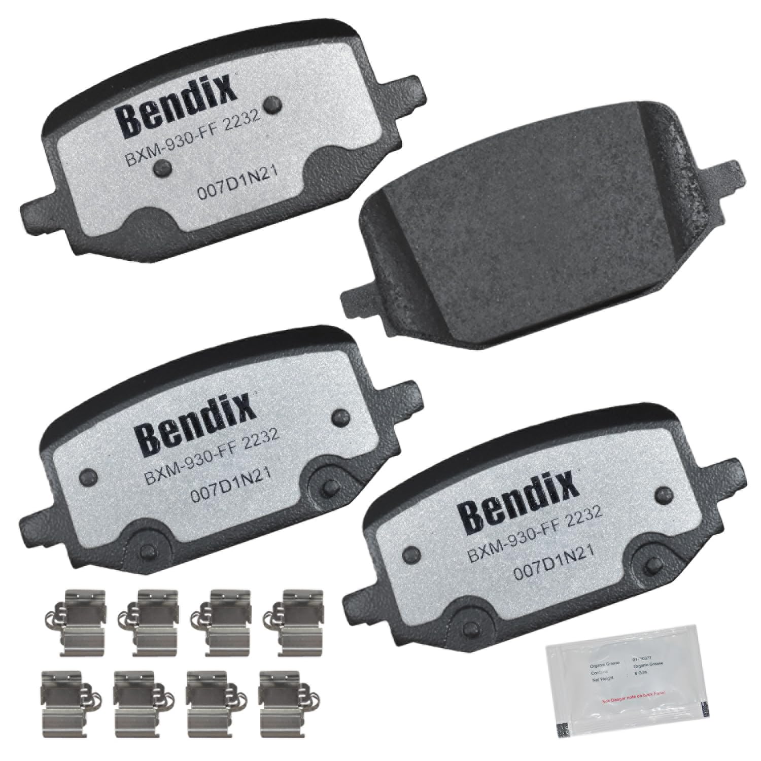 Bendix Fleet Metlok Mkd2232Fm Semi-Metallic Rear Brake Pads For Ford Explorer 2024-2020