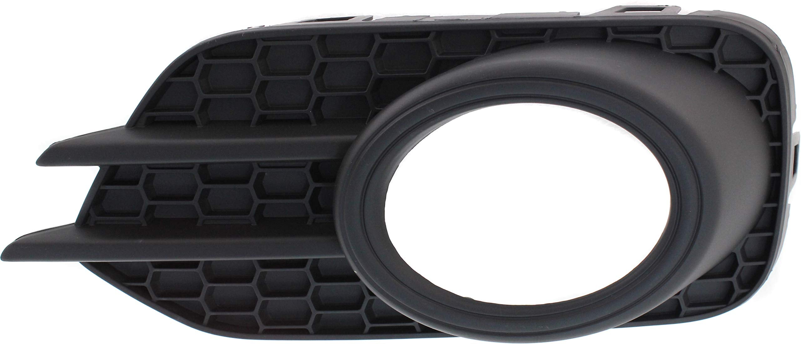 Evan Fischer Front, Driver Side Fog Light Trim Compatible With 2012-2018 Volkswagen Tiguan, 2017-2018 Tiguan Limited Textured Vw