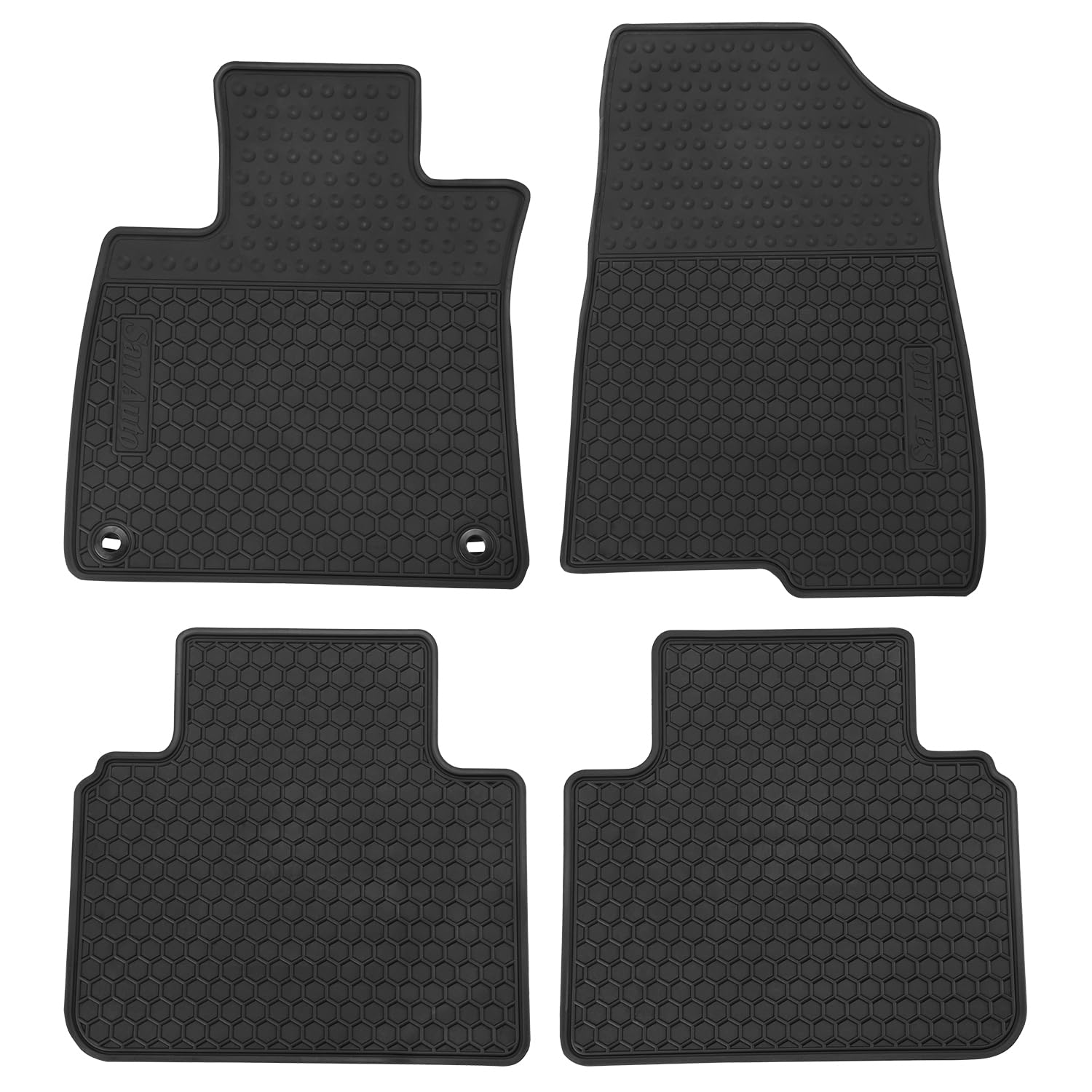 Car Floor Mats For Honda Accord 10Th Generation 2018 2019 2020 2021 2022 Custom Fit Full Black Rubber Auto Liner Mats All Weathe