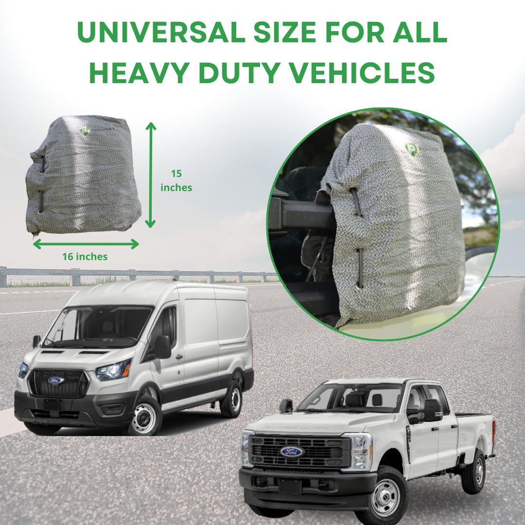 New & Improved Prokevlock Vehicle Side Mirror Covers Set With Anti-Theft Lock, Uhmwpe, Hppe, 304 Cres Steel Mesh, Fits All Vehic