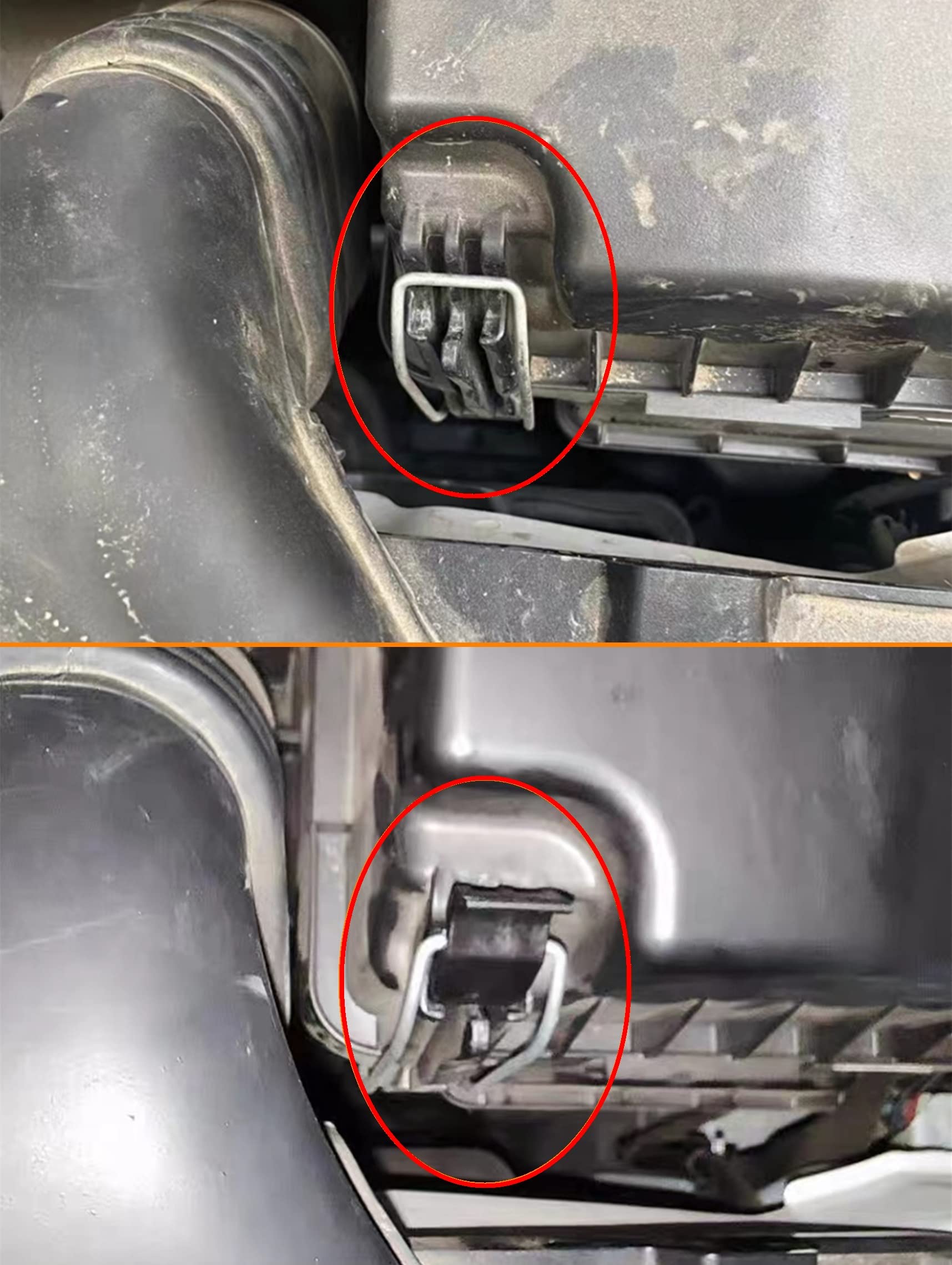 smart repairboy 2PCS Air Cleaner Accessory Clip 17219-P65-000 for Honda Fit 2009-2013, Insight 2000-2006, Accord, ABS Material