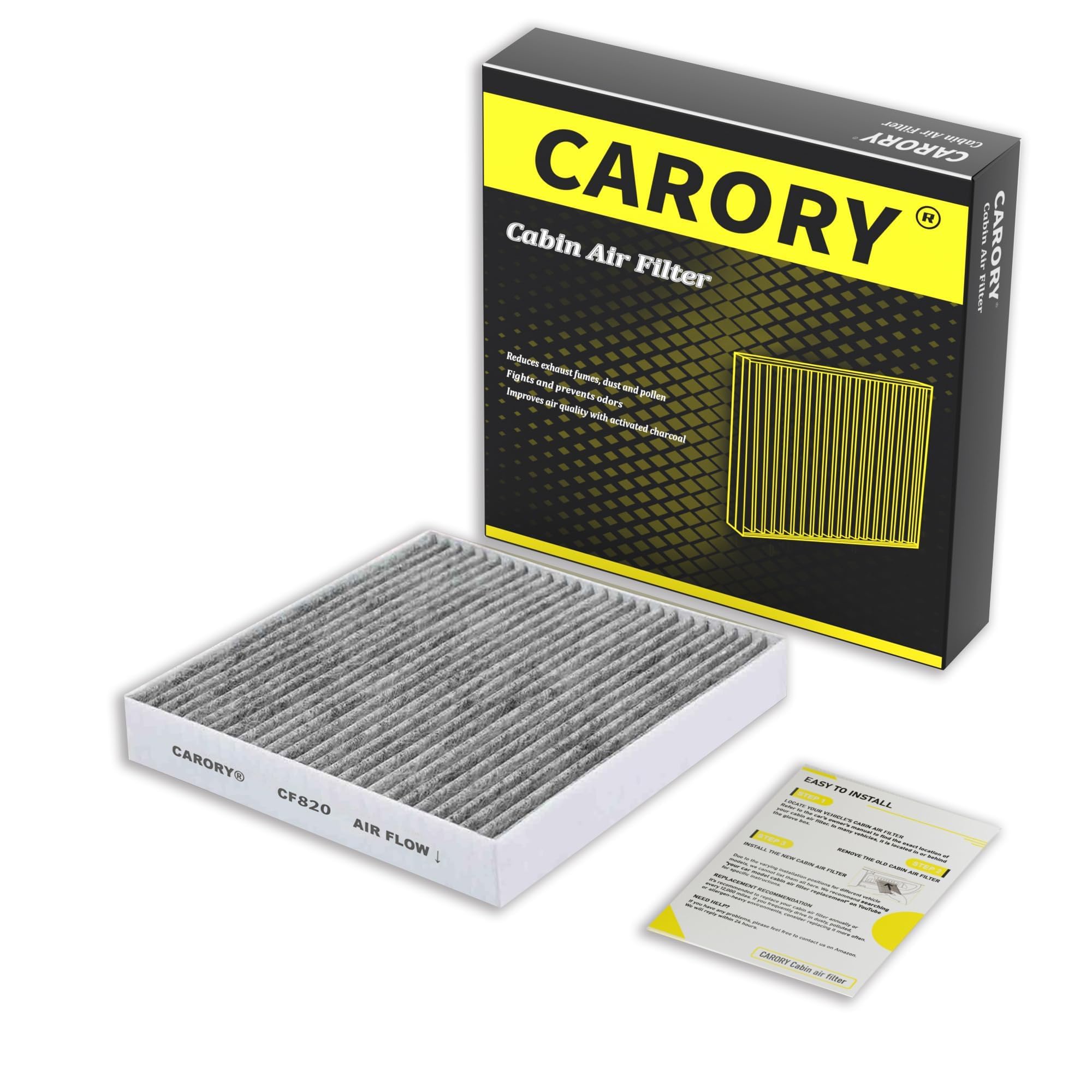 Cabin Air Filter for Tucson 2022-2024, Elantra 2021-2024, Santa Fe 2021-2024, Sportage 2023-2025, Sorento 2021-2024, K5 2021-202