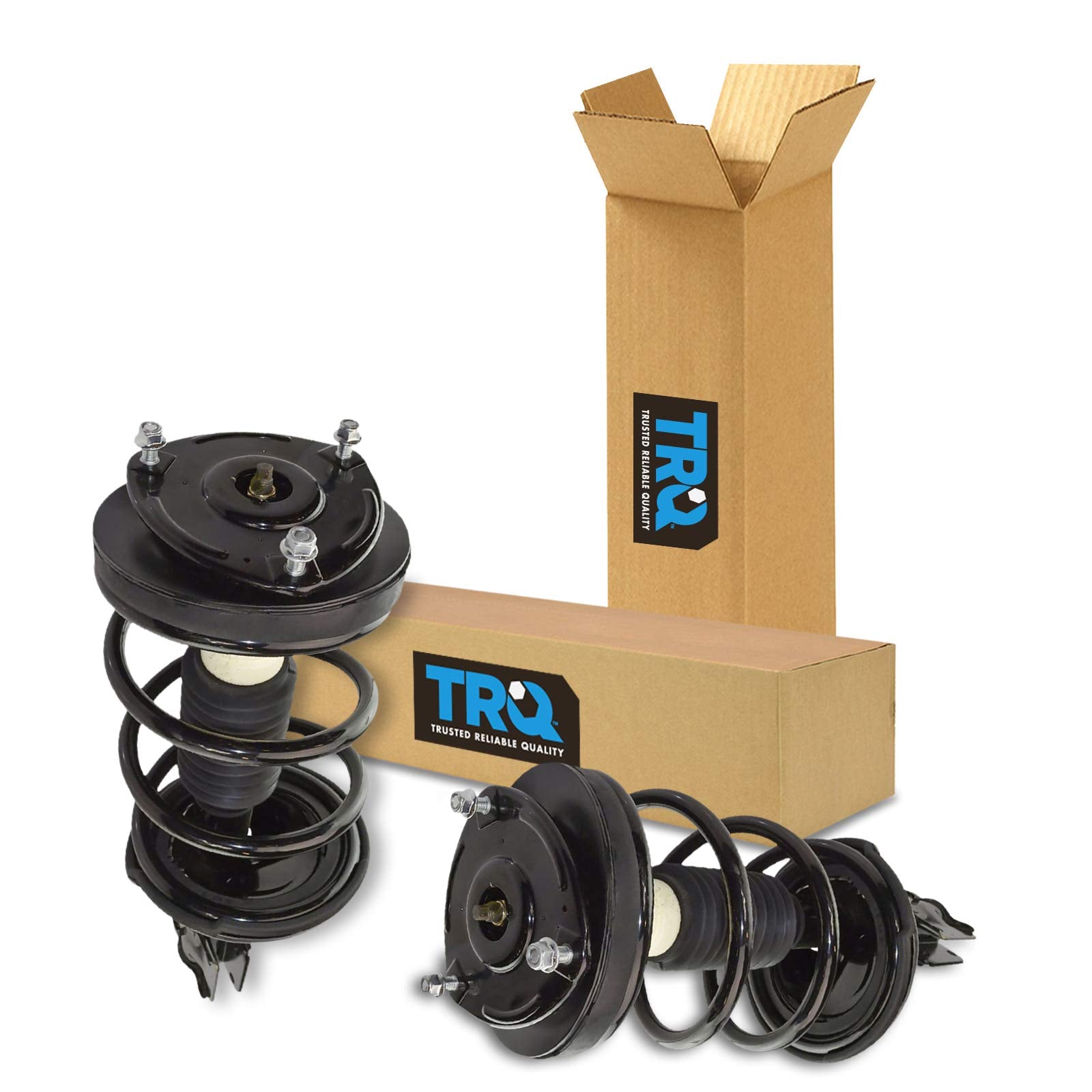 Trq Front Strut & Coil Spring Assembly Set Driver & Passenger Sides Compatible With 07-08 Hyundai Entourage 06-14 Kia Sedona