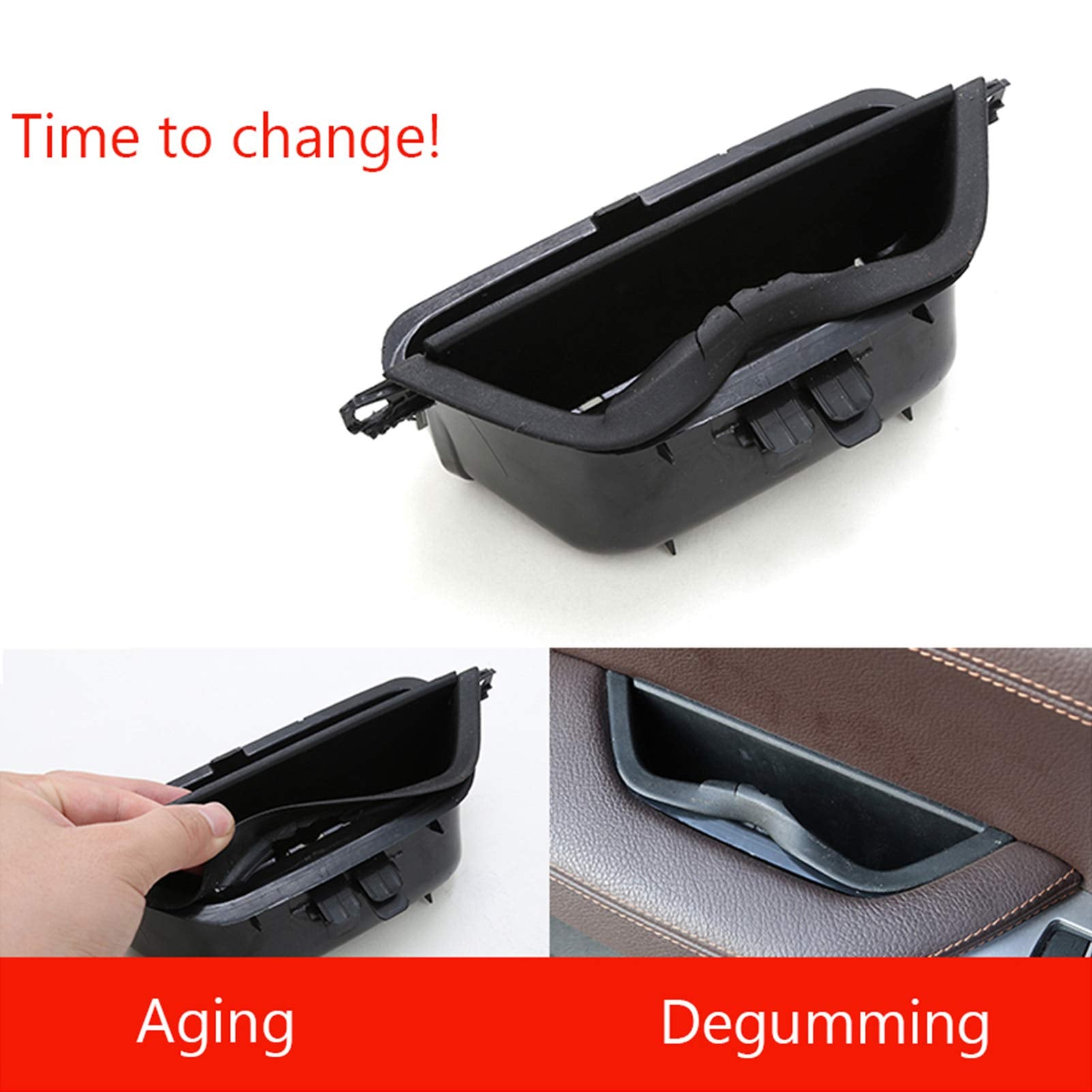 Jaronx Compatible With Bmw X3 X4 Door Armrest Cover, Driver Side Door Armrest Handle Storage Compartment Cover Door Container Storage Box Cover(Compatible With Bmw X3 F25 2010-2016, X4 F26 2014-2017)