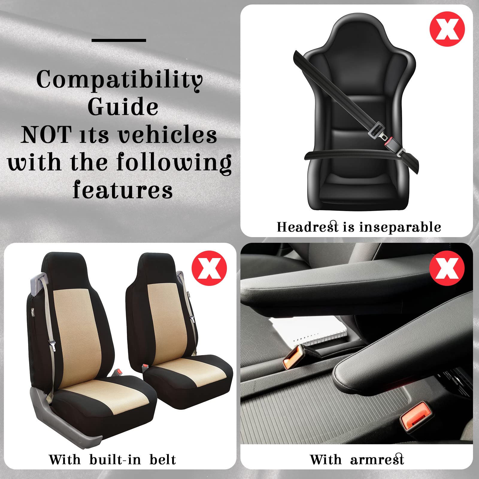 Tallew 17 Pcs Car Seat Cover Full Set For Car Front Rear Fluffy Steering Wheel Cover Soft Fleece Handbrake Shift Hanging Accesso