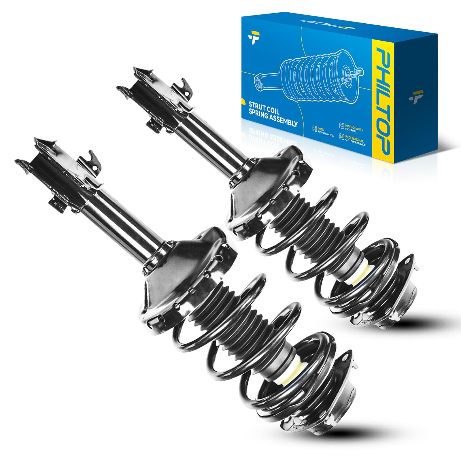 Philtop Front Struts Assembly Shock Absorber Direct Replacement For Forester 2009 2010 2011 2012 2013, Quick Suspension 172678 1
