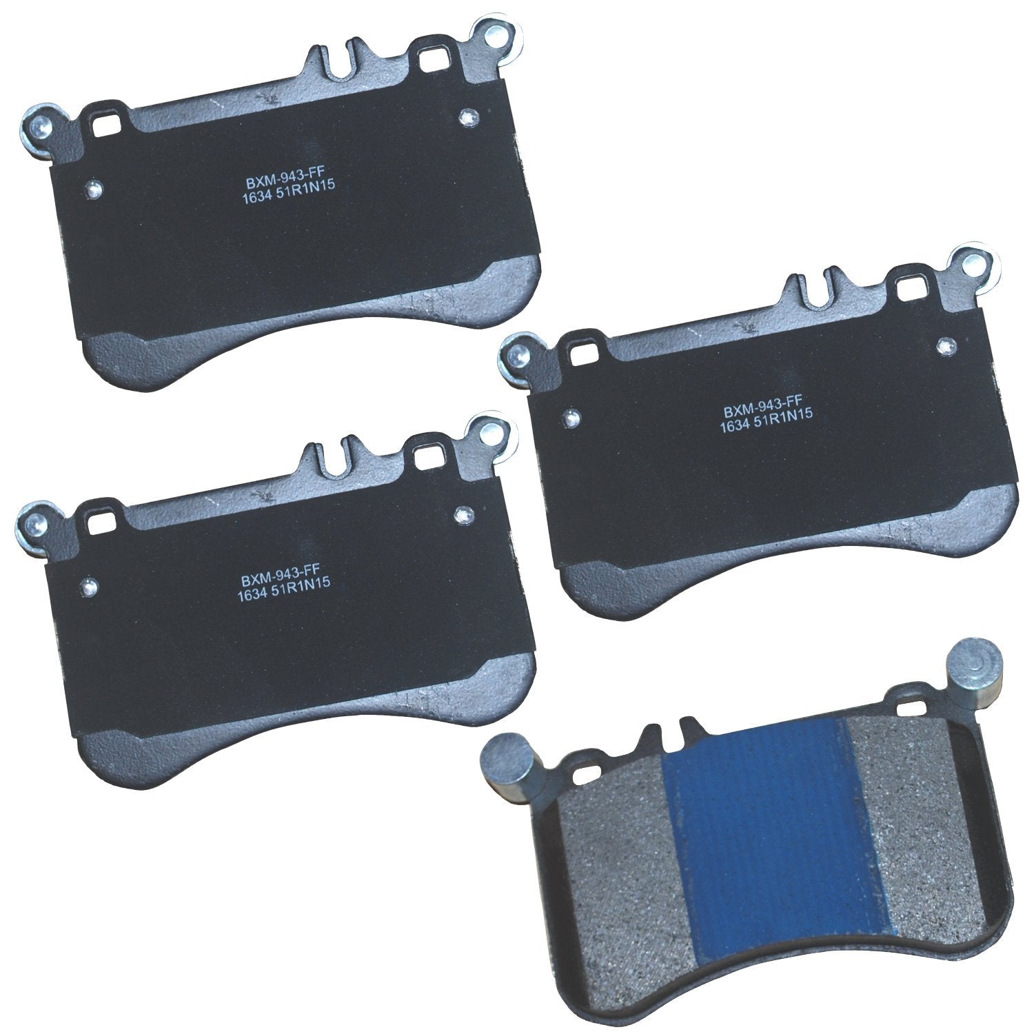 Bendix Premium Sbm1634 Semi-Metallic Front Brake Pads For Mercedes-Benz Cls500 2018-2011, Cls550 2018-2012, E550 2014-2012, Slc4