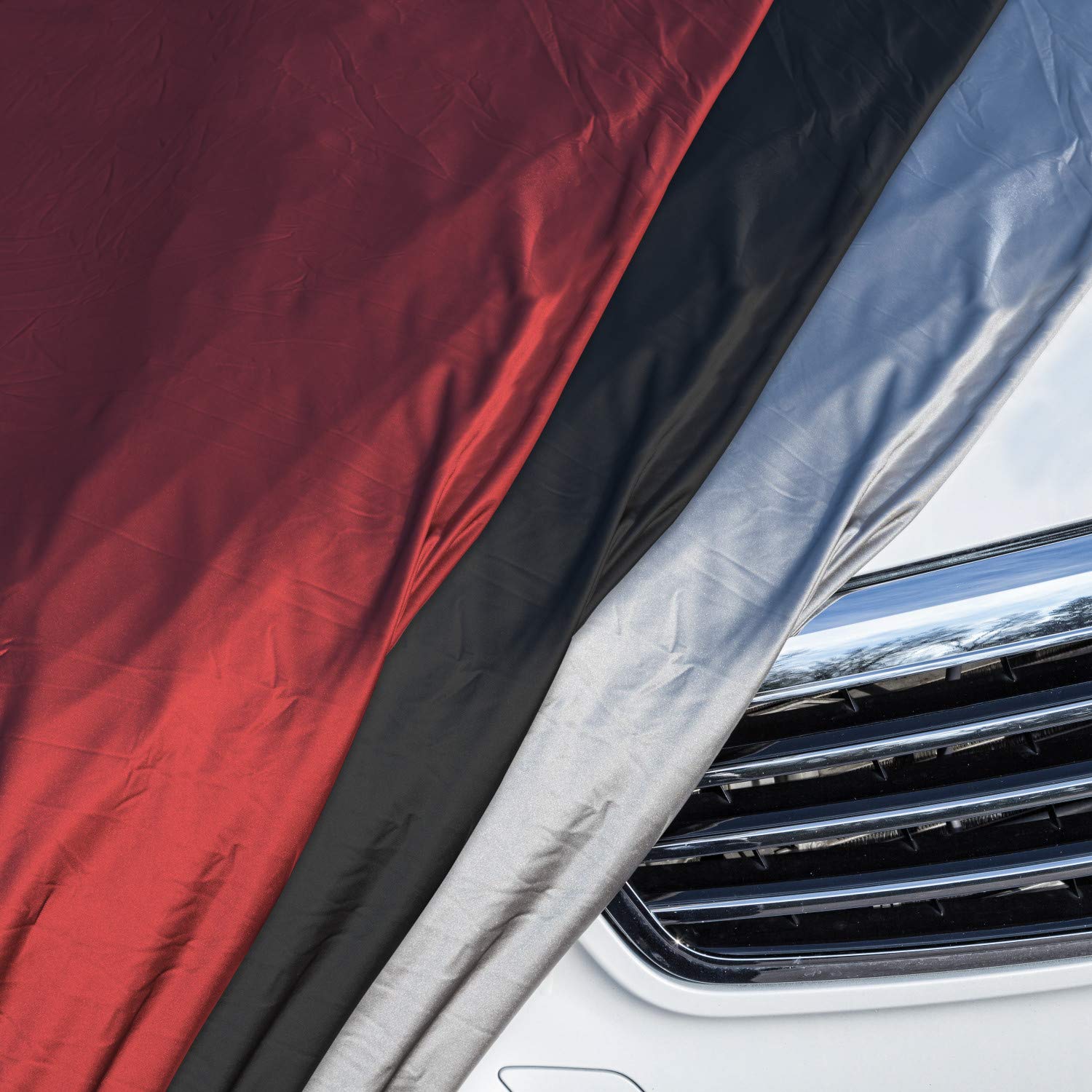 Budge Bsc-3 Indoor Stretch Car Cover, Luxury Indoor Protection, Soft Inner Lining, Breathable, Dustproof, Car Cover Fits Cars Up