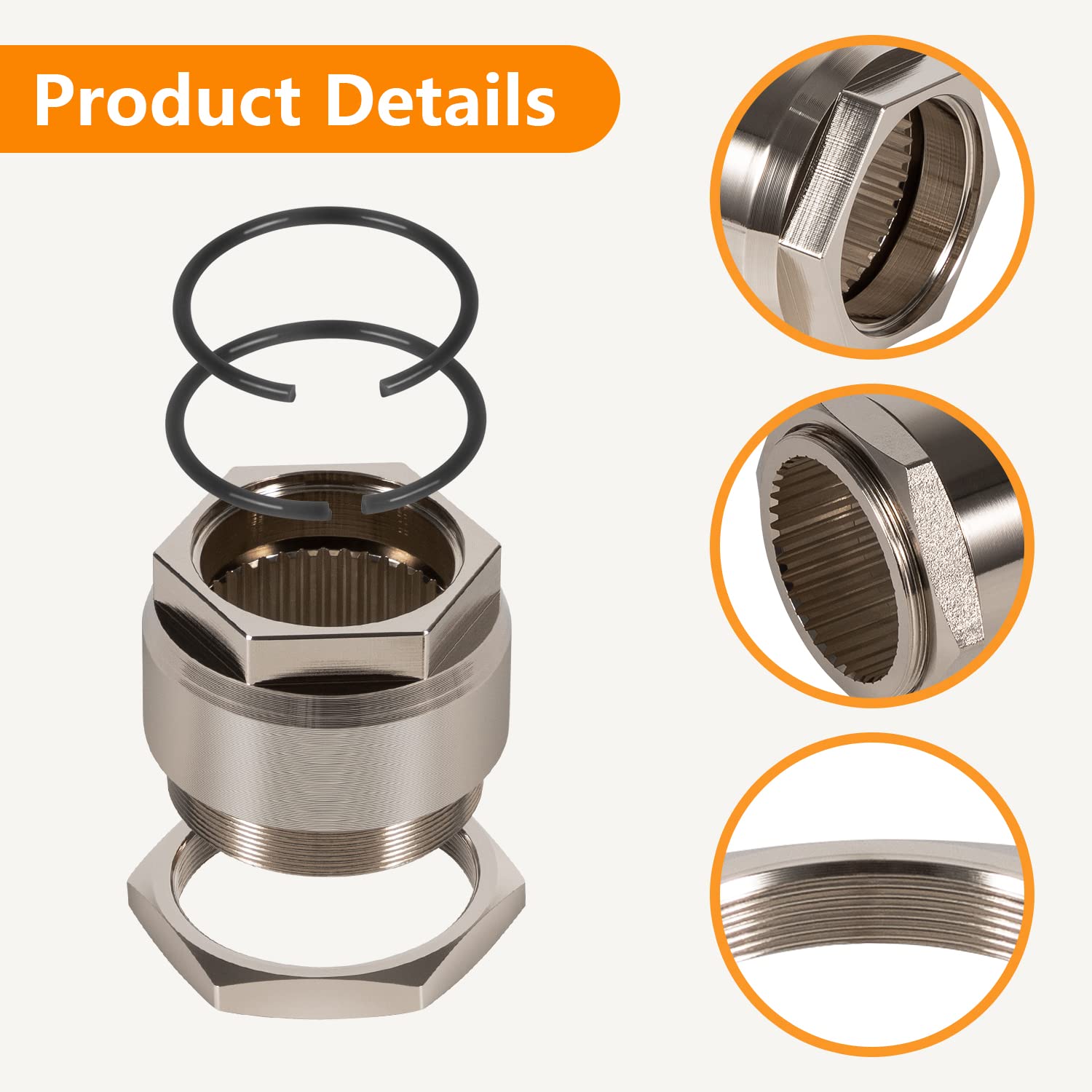 Rear Axle Nut Clip Bolt Jam Sleeve Fits for Honda TRX300EX TRX400EX TRX250X TRX300X TRX400X TRX450R TRX450ER ATC250R ATC350X Spo