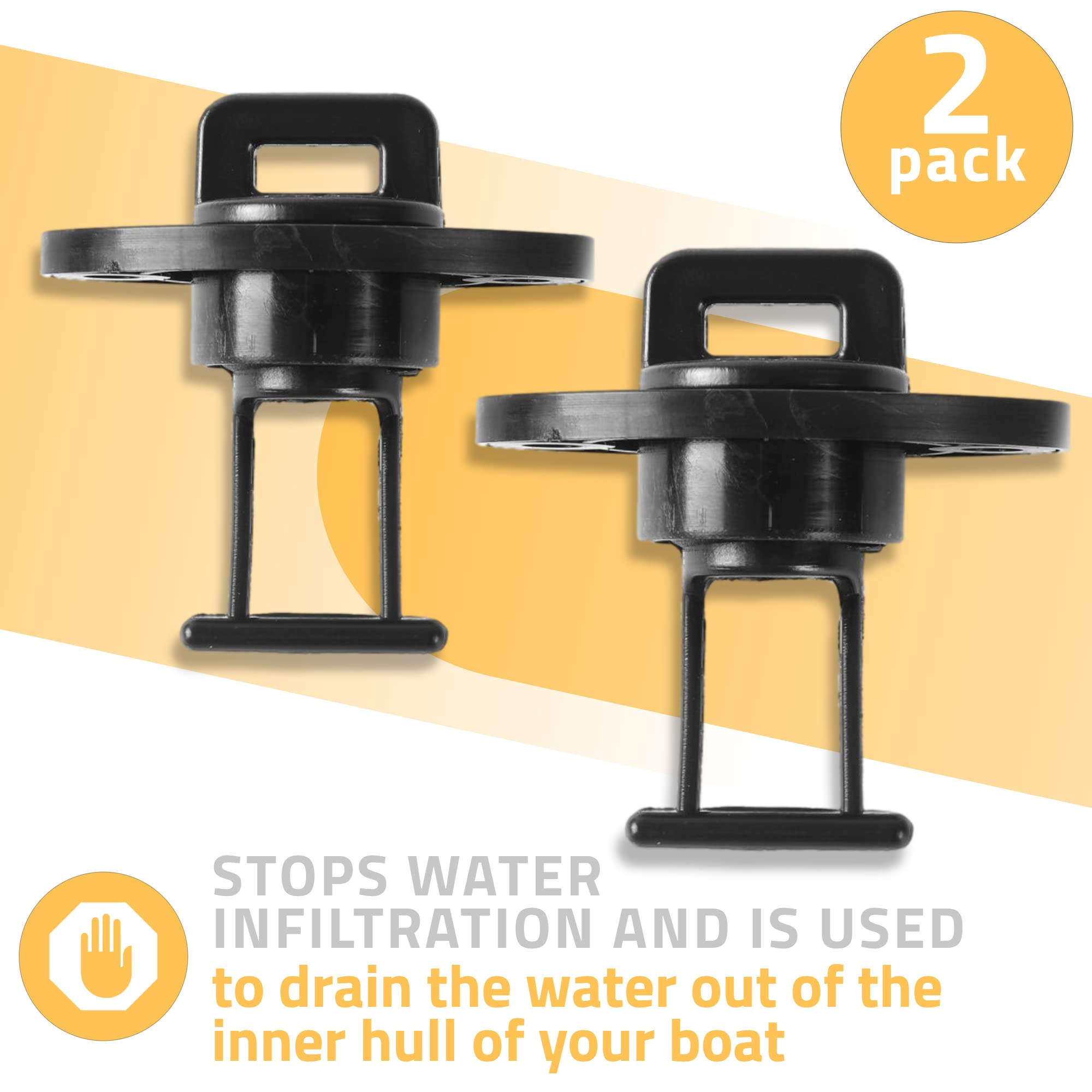 TonGass (2-Pack) Gas Tank Drain Plug/Base Replacement with O-Ring - Compatible with Sea-Doo Yamaha Polaris Gas Tank