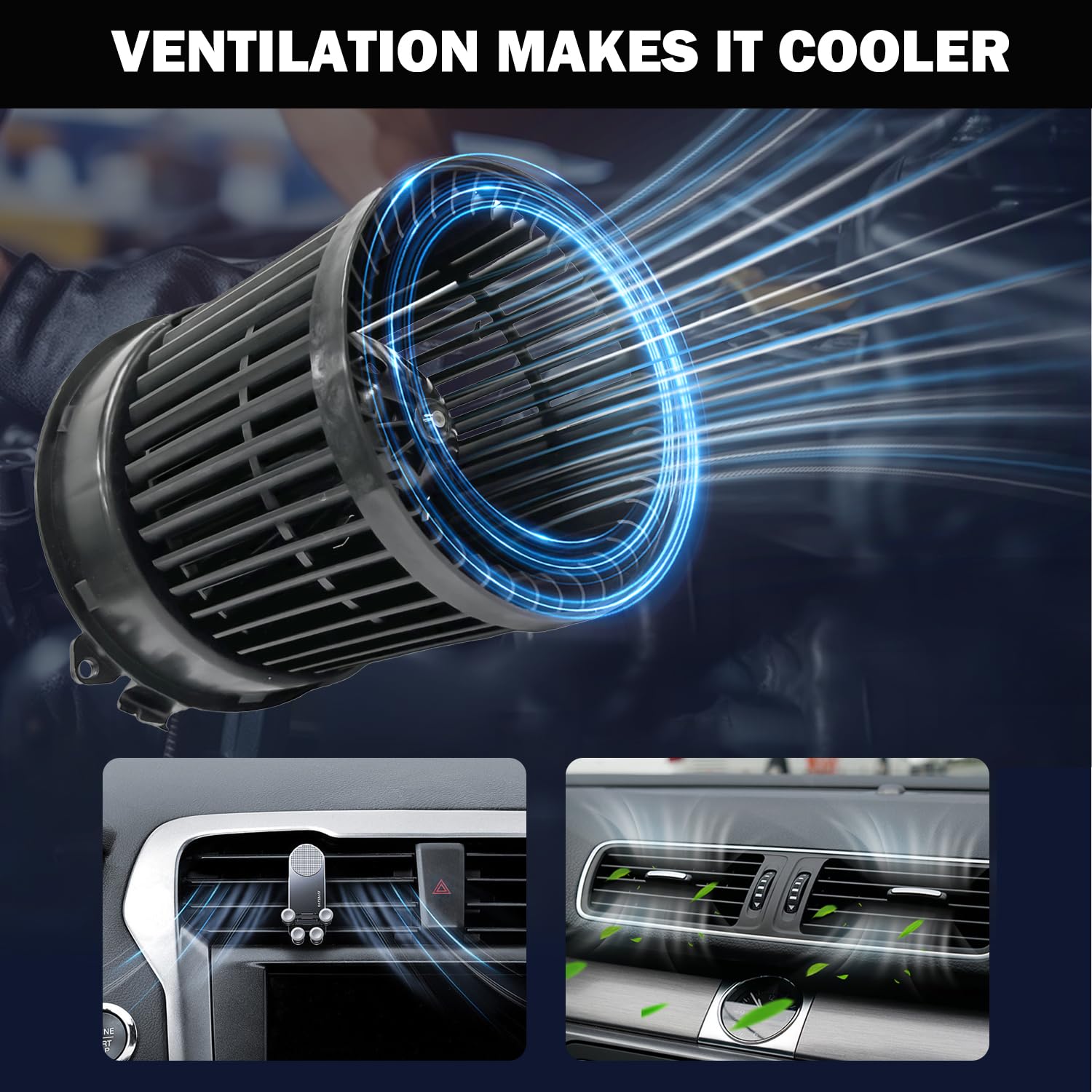 Aspligo 700323 Front Ac Heater Blower Motor Fan Fit For Nissan Rogue 2.5L 2014 2015 2016 2017 2018 2019 ,Rogue Sport 2.0L 2017 2