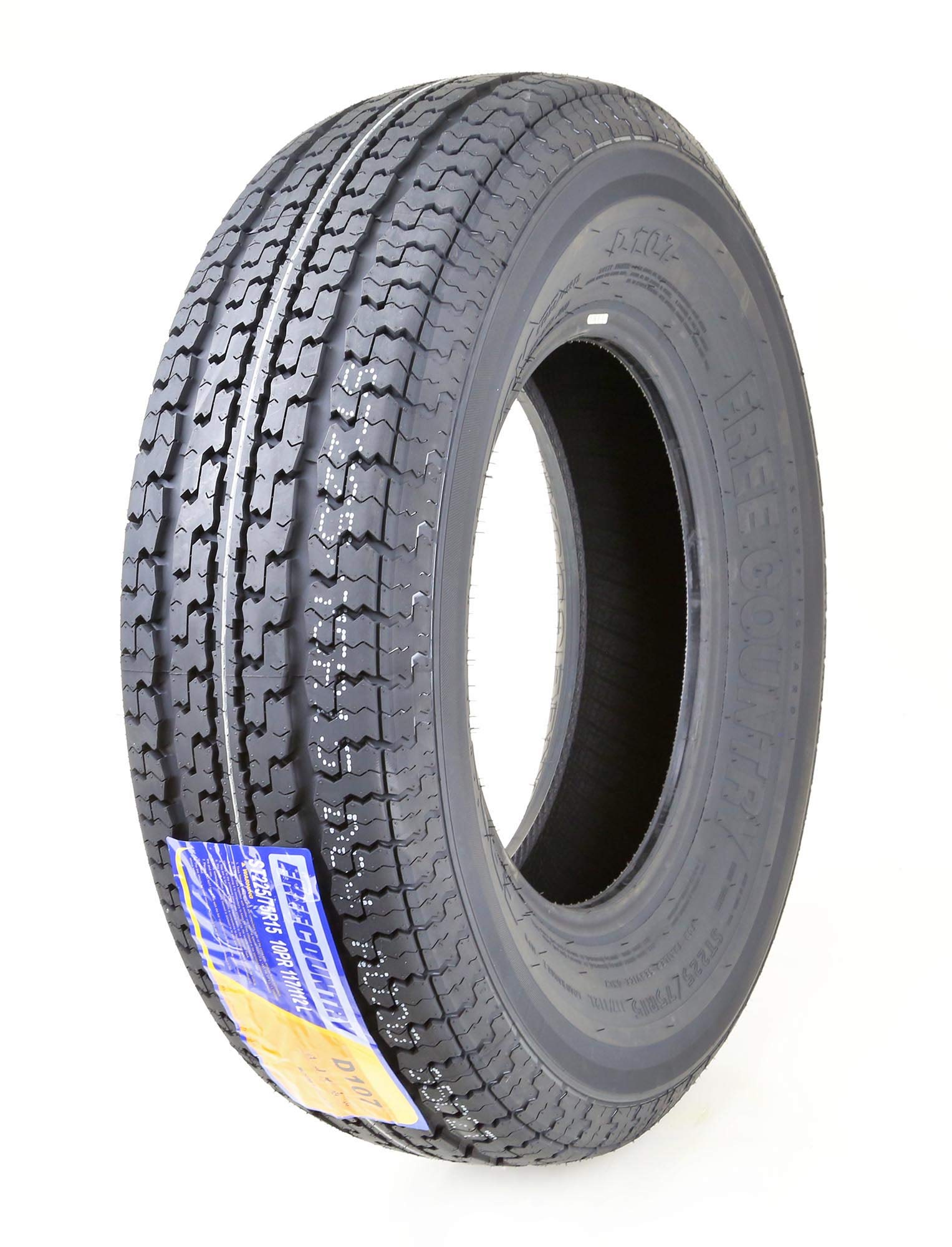 Grand Ride One Premium Trailer Tire St225/75R15 Radial 10Pr Load Range E W/Featured Scuff Guard