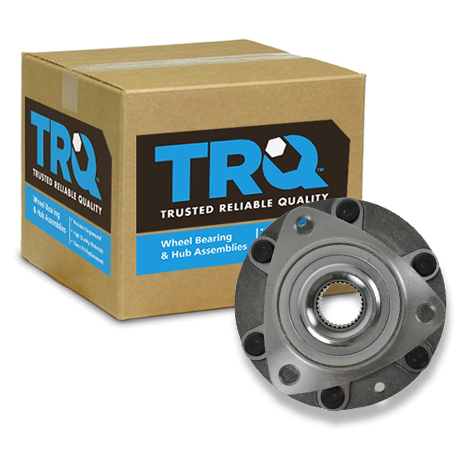 Trq Front Wheel Bearing & Hub Assembly With Abs Sensor Compatible With 2007-2008 Hyundai Entourage 2006-2014 Kia Sedona