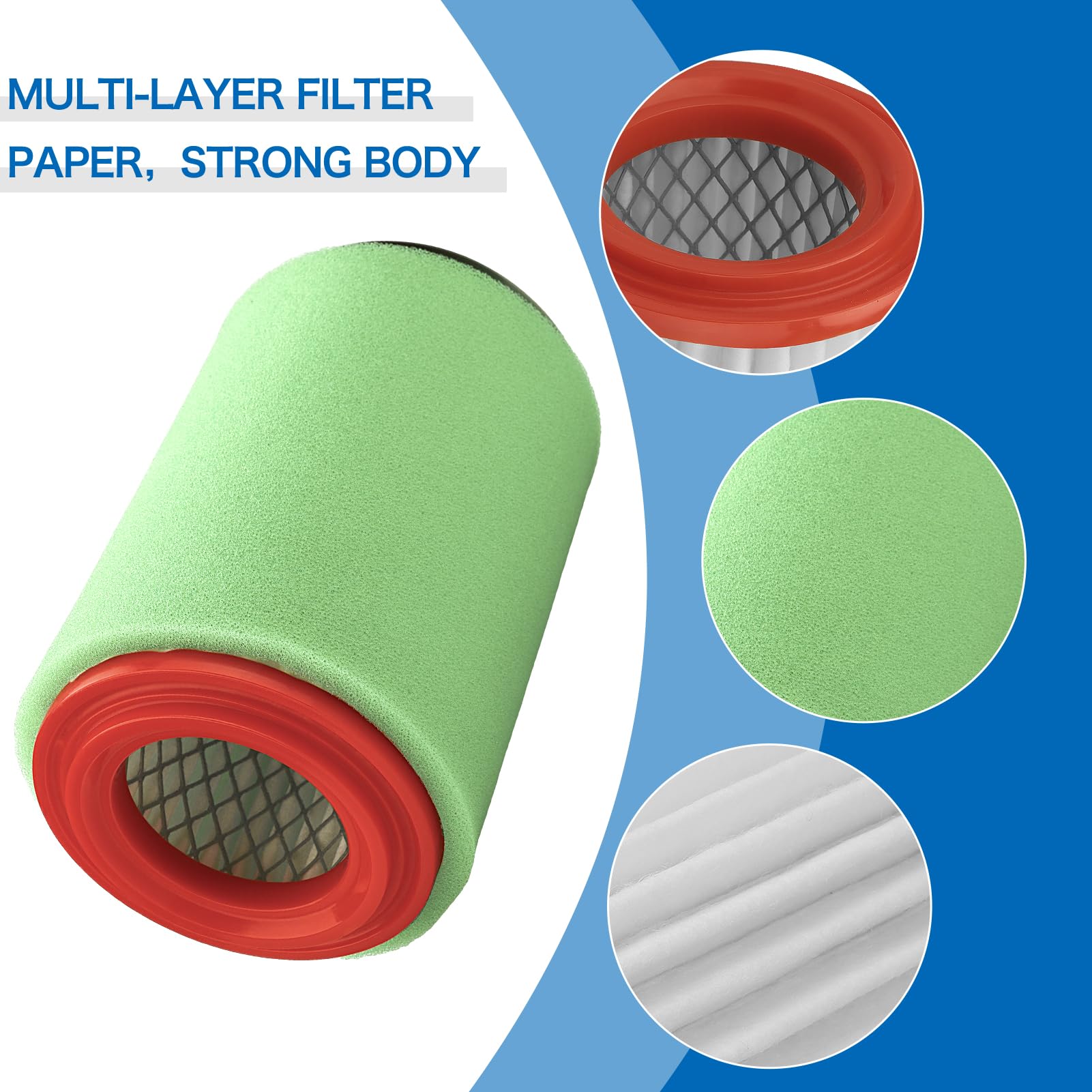 LOCOPOW Big Bear 400 Air Filter for Yamaha Big Bear 400 2000-2012 Big Bear 250 2007-2009 Bear Tracker 250 1999-2004 Bruin 250 20