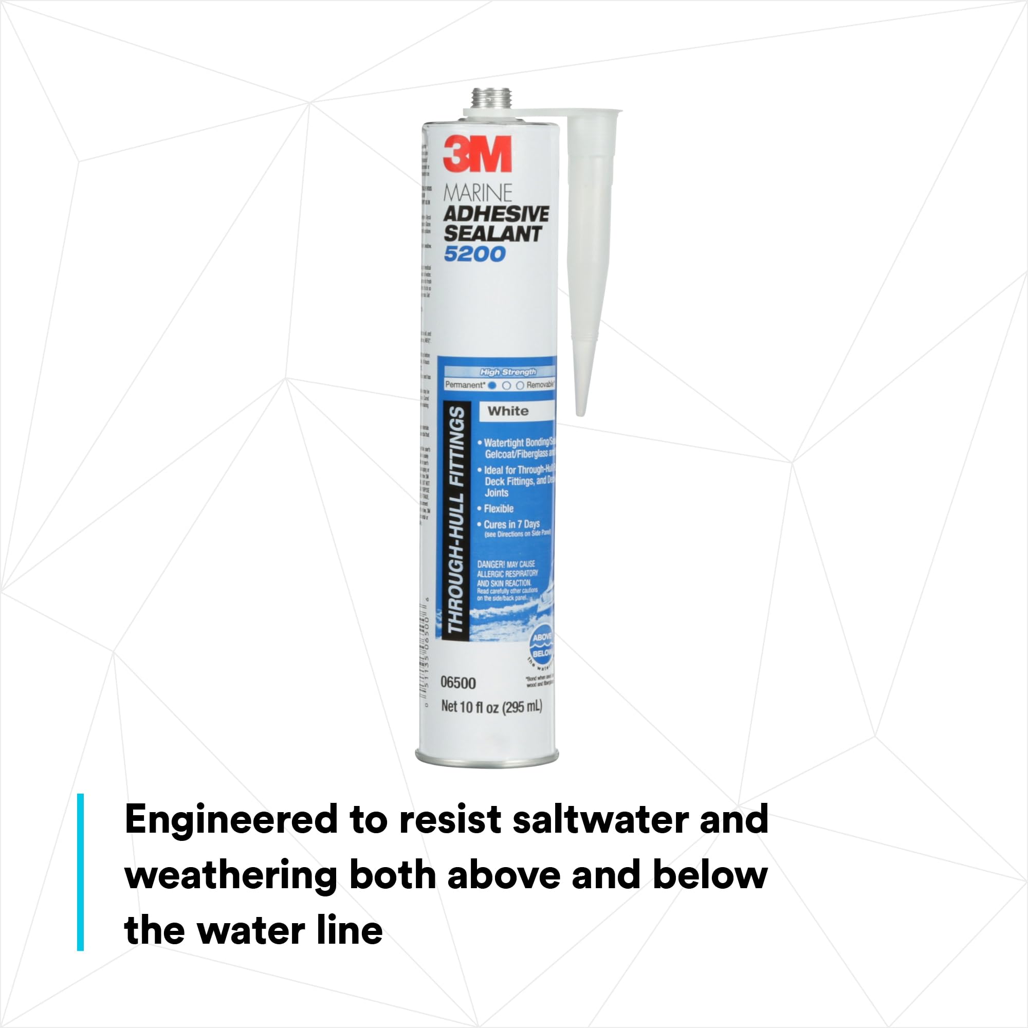 3M Marine Adhesive Sealant 5200 (06500) Permanent Bonding And Sealing For Boats And Rvs Above And Below The Waterline Waterproof