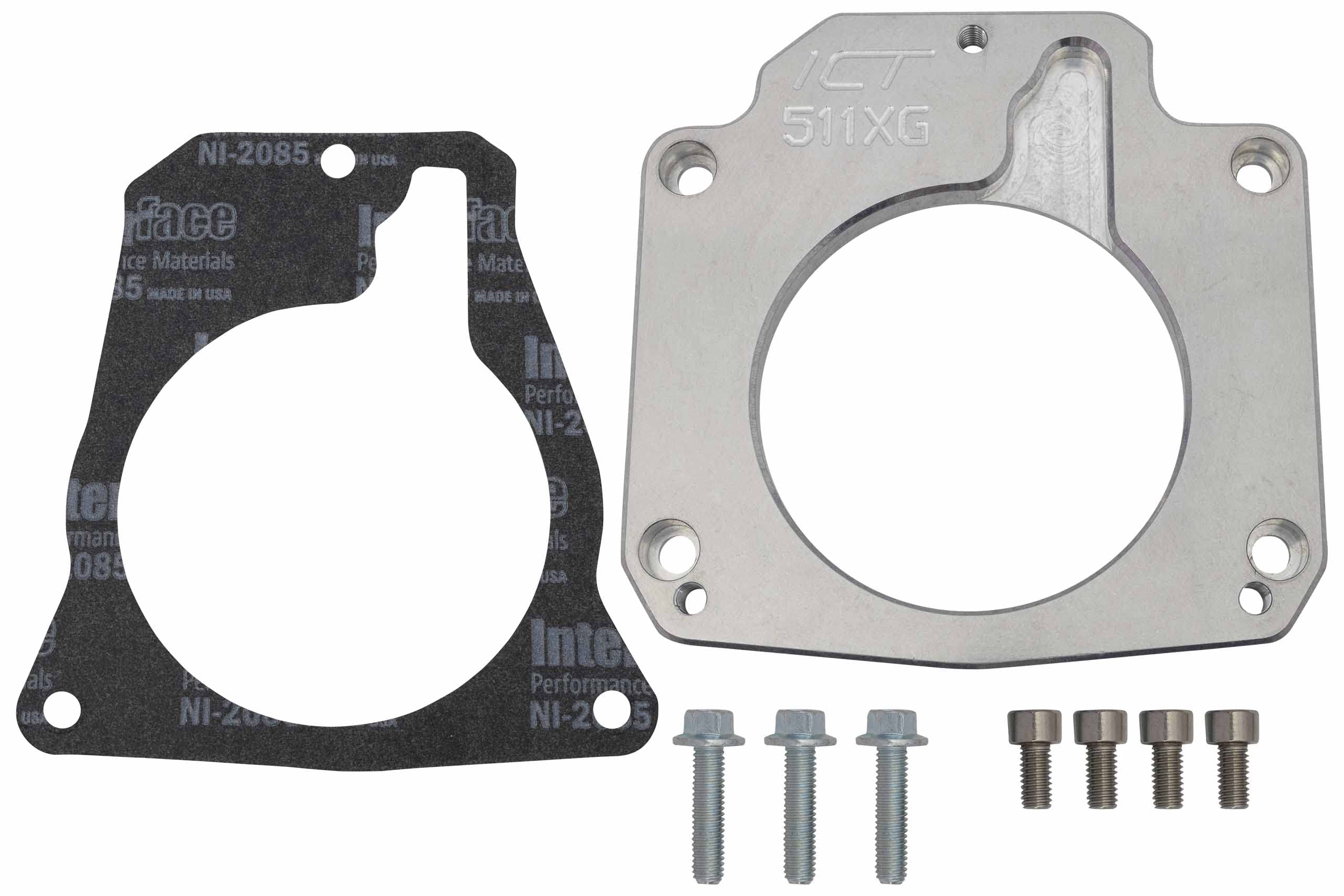 Ict Billet Ls Drive By Cable Throttle Body Adapter / Ls3 4 Bolt Intake To Ls1 3 Bolt Tb Dbc Ls2 Lh6 L92 L76 Ly2 Ly5 Ly6 Lc9 Lfa 