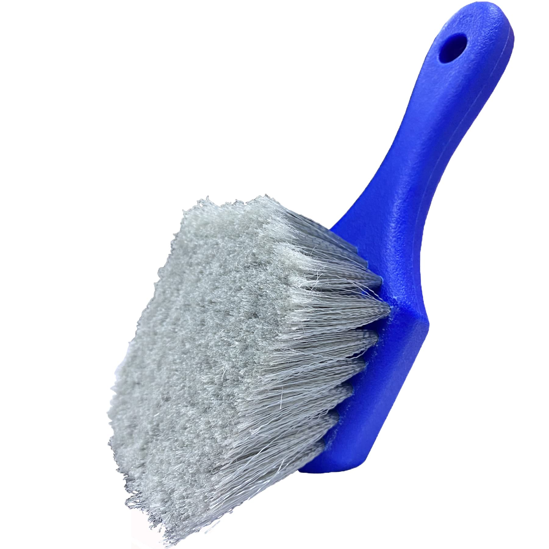 LUCKLYJONE Wheel & Tire Brush for Car Rim, Soft Bristle Car Wash Brush, Cleans Tires & Releases Dirt and Road Grime, Short Handl