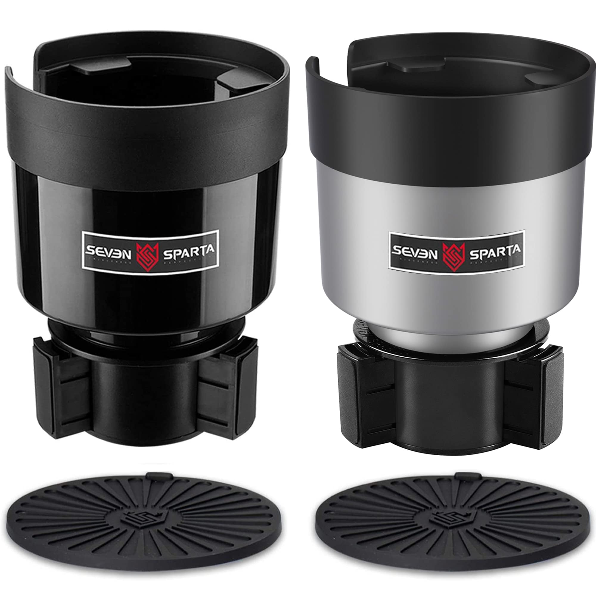 Seven Sparta 2 Pack Car Cup Holder Expander Organizer Adjustable Base, Compatible With Yeti 20/26/30 Oz, Hydro Flasks 32/40Oz, N