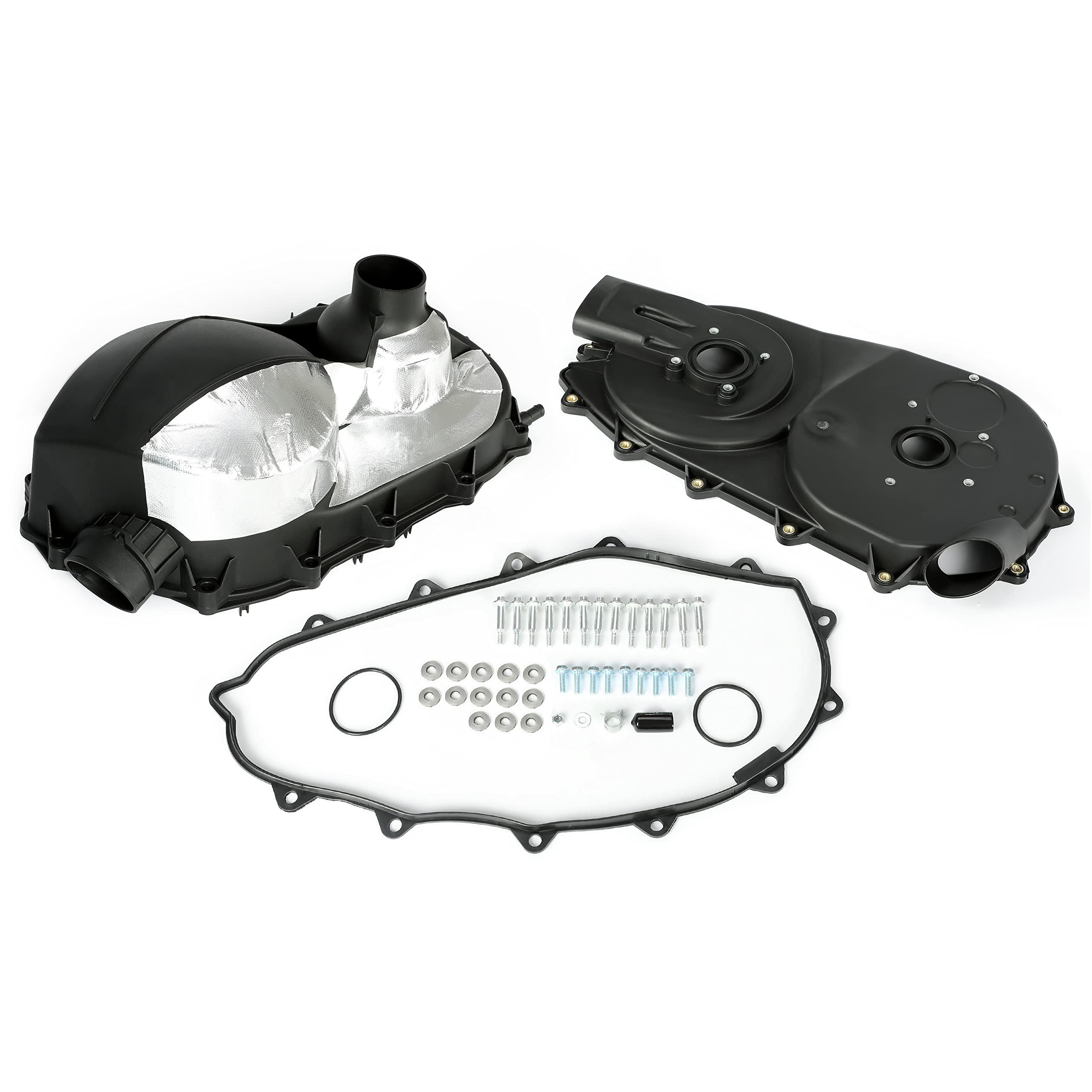 HECASA Inner & Outer Clutch Cover Set Compatible with 2014-Current Can-Am Maverick 1000R/ 2018-2020 Commander 1000R Drive Clutch