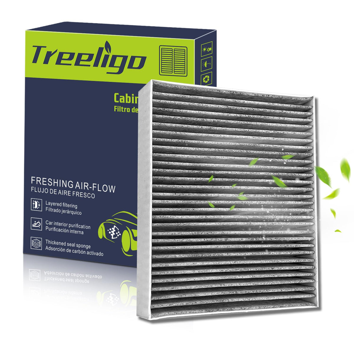 Treeligo Cf10775 Cabin Air Filter Compatible With Chevy Malibu 2013-2015,Cruze 2011-2015,Trax 2013-2022,Spark 2013-2022,Sonic 20