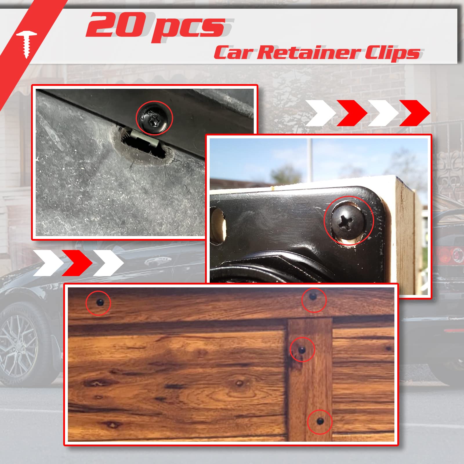 OTUAYAUTO Fender Liner Splash Shield Guard Bumper Cover Self Tapping T25 Screw - Replacement for Audi A3 A5 Q5 R8, Volkswagen Pa