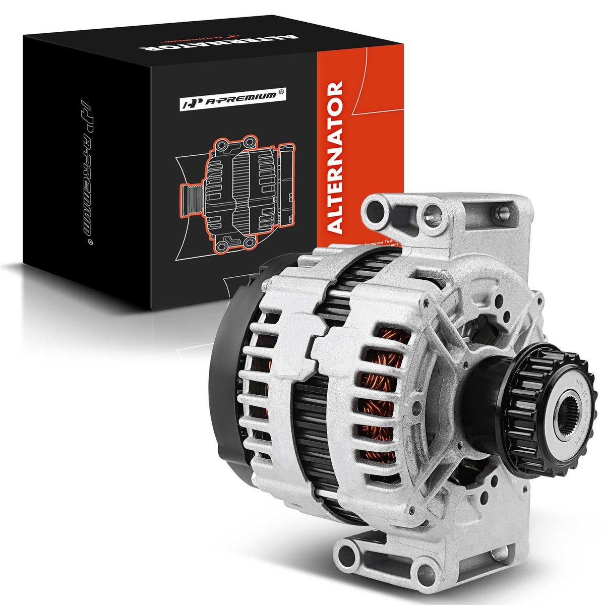 A-Premium Alternator Compatible with Volvo XC60 10-16, XC90 07-14, S60 11-16, S80 07-15, V60 15-16, V70 08-10, 180Amp 12V Counte