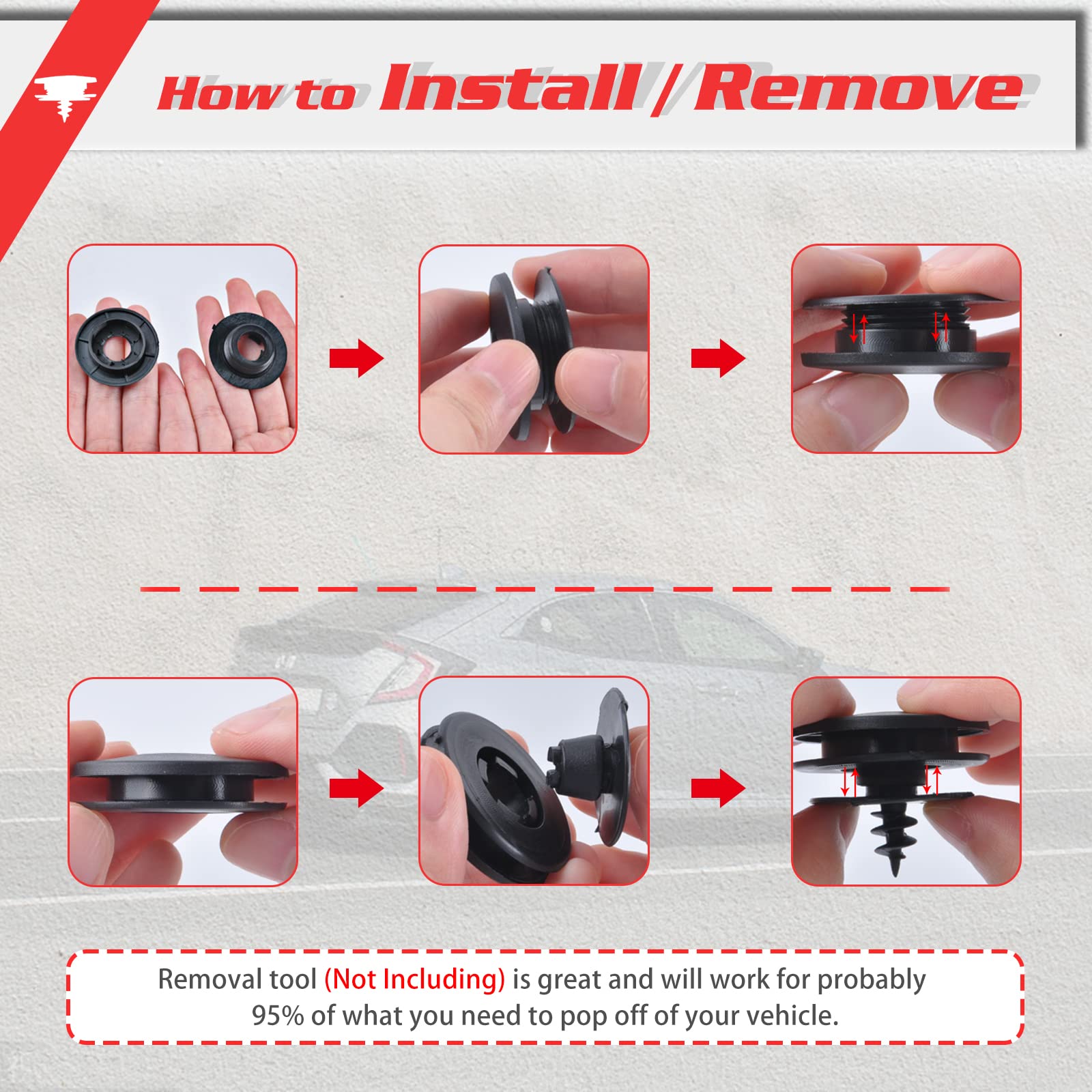 OTUAYAUTO 20PCS Car Floor Mat Clips - Universal Automotive Carpet Clips Holder Clamps