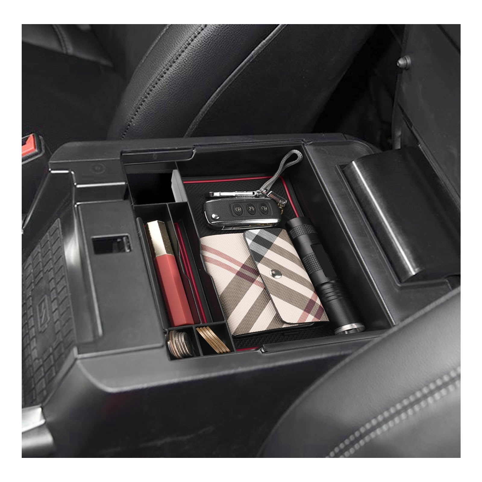 SXCY for 2024 2020-2023 Ford Explorer Center Console Organizer for Ford Explorer 2023 2024 Accessories Console Tray for 2023 202